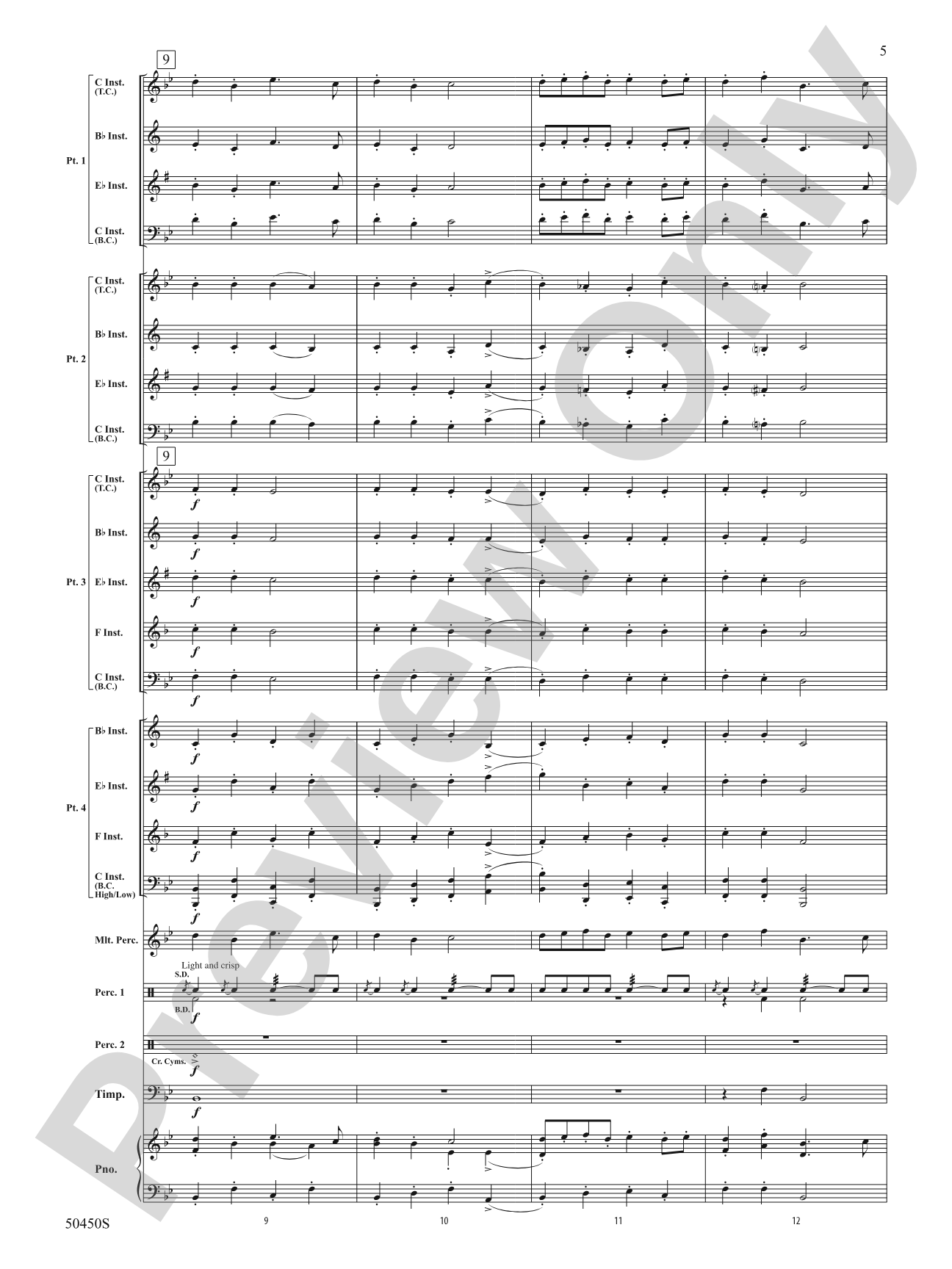 Shepherd's Hey: Flexible Band/String Ensemble Score & Parts
