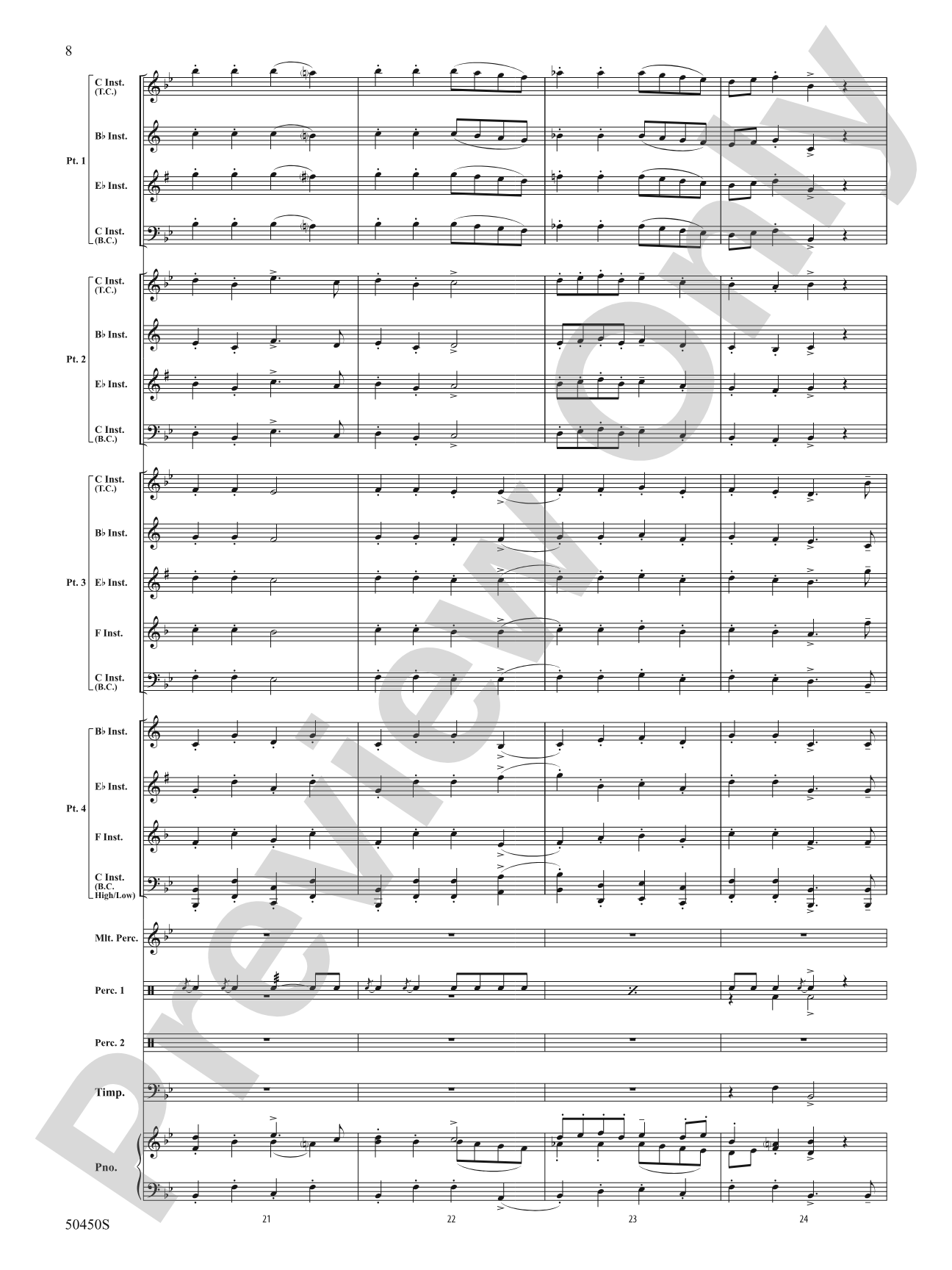 Shepherd's Hey: Flexible Band/String Ensemble Score & Parts