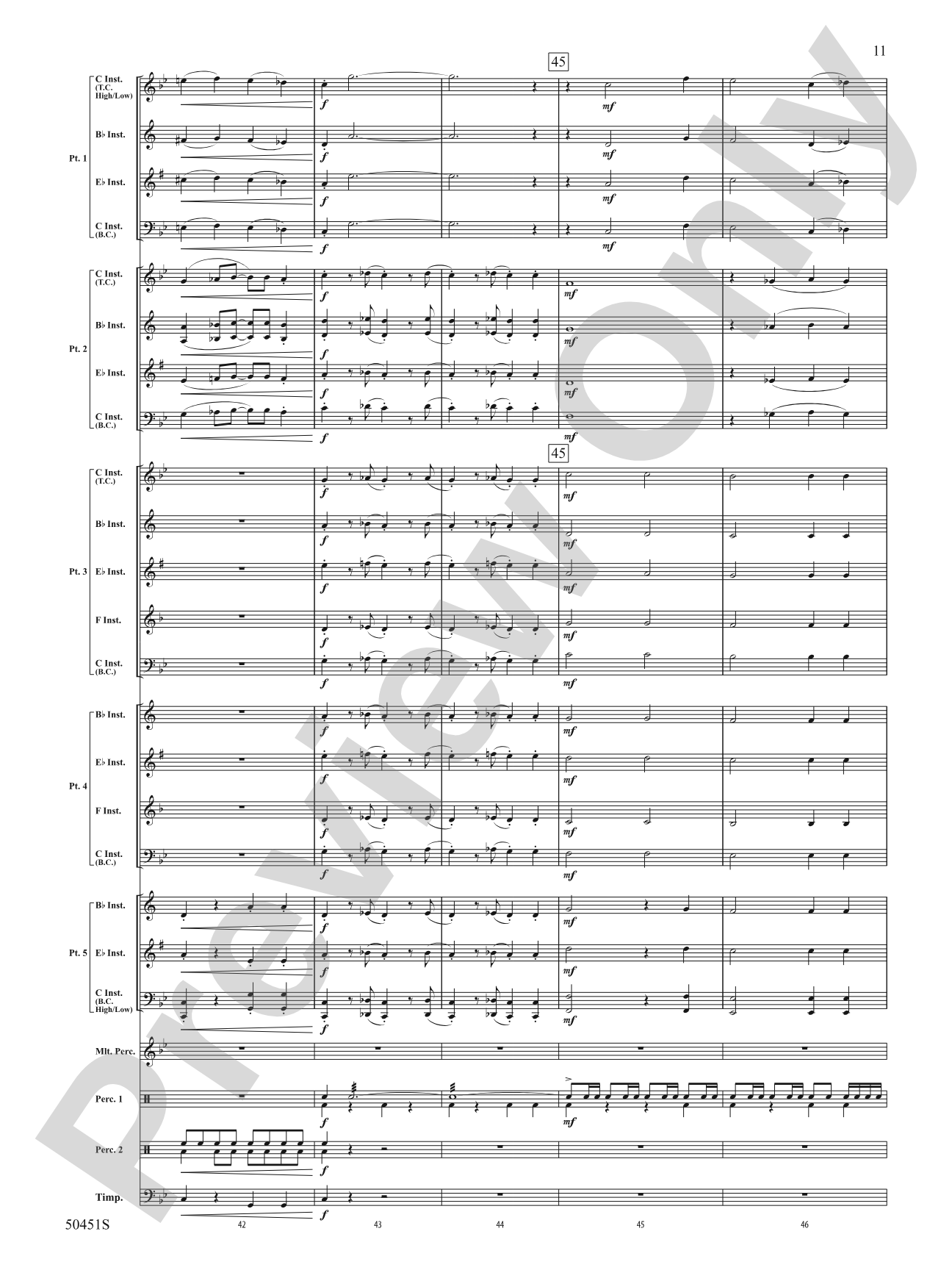 The Curse of Tutankhamun: Flexible Band/String Ensemble Score & Parts