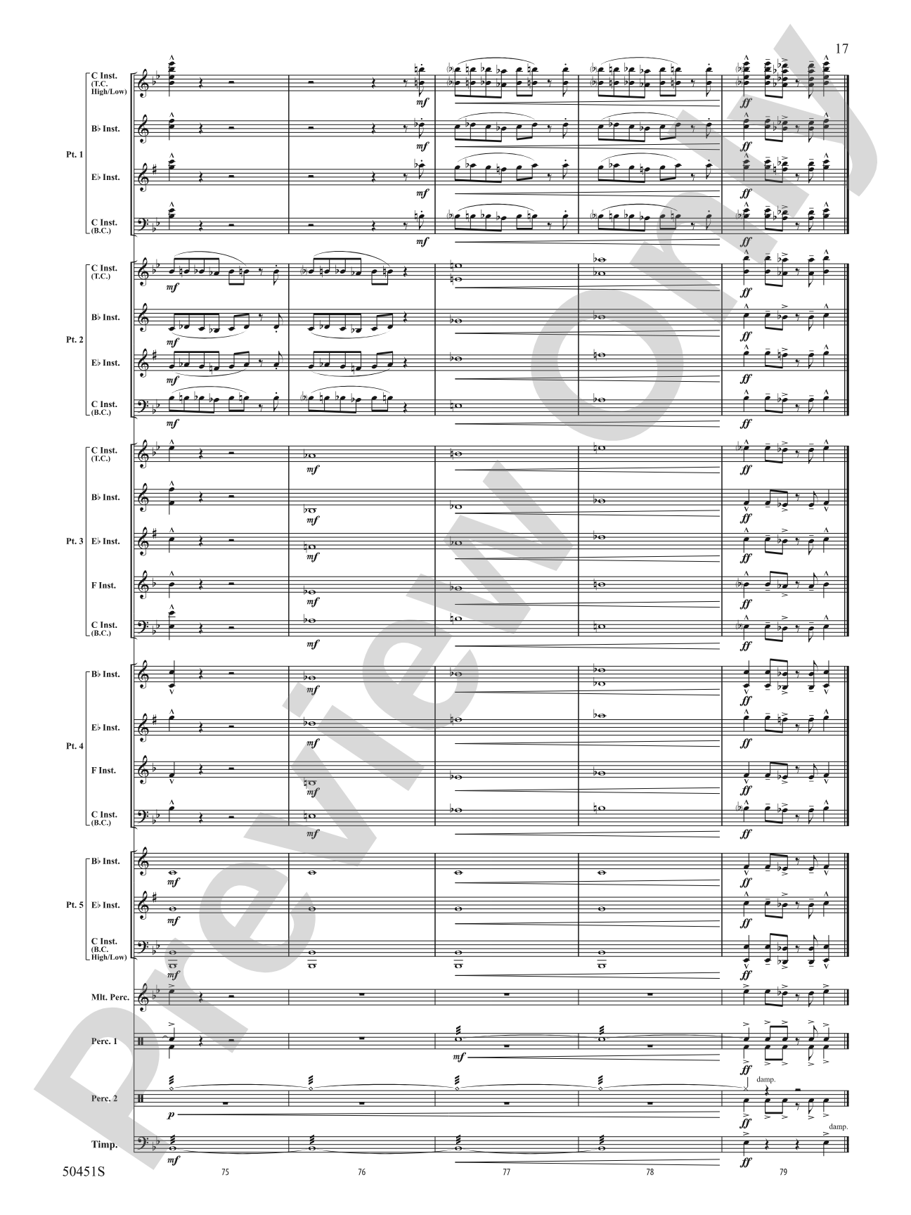 The Curse of Tutankhamun: Flexible Band/String Ensemble Score & Parts