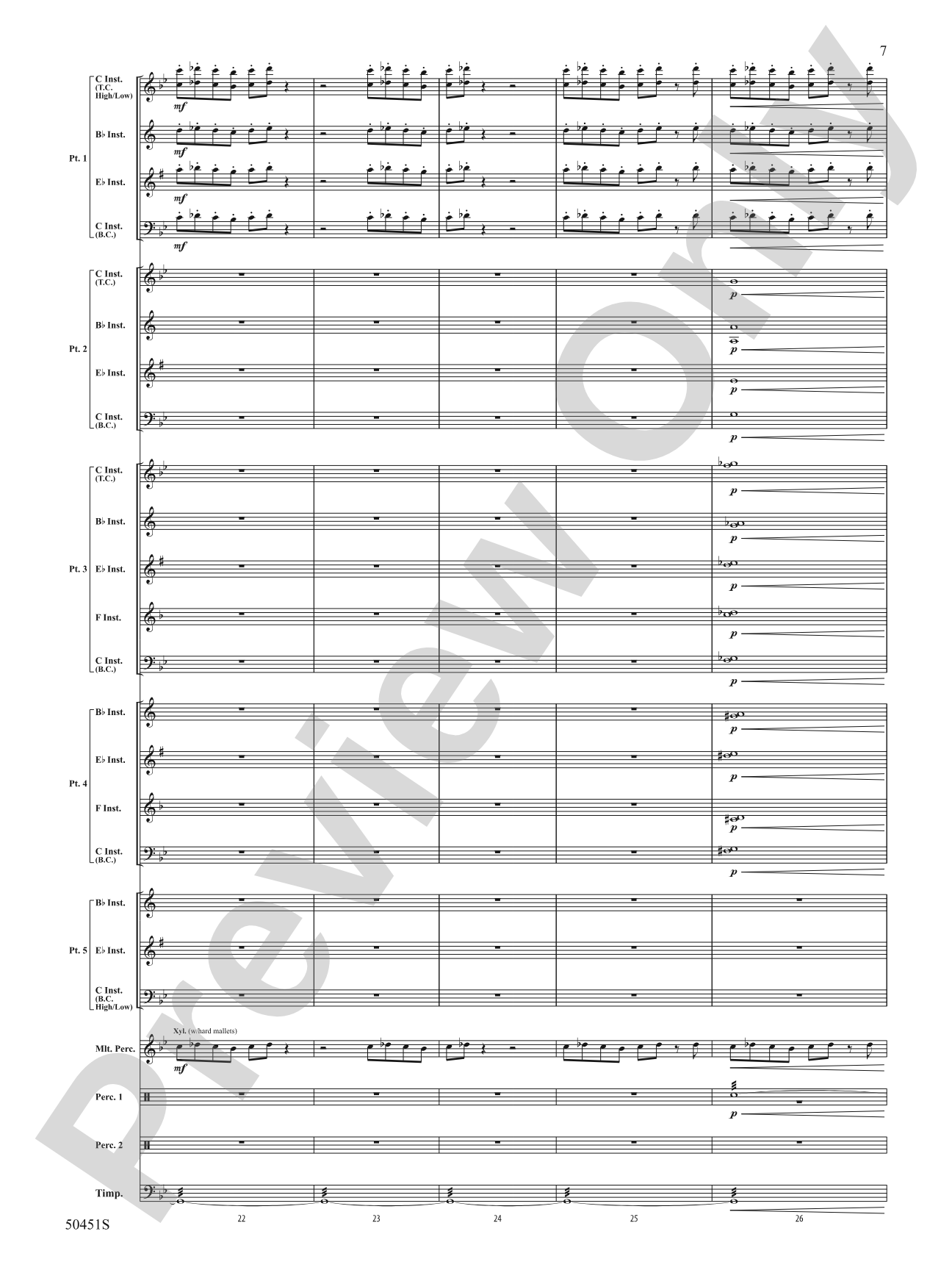 The Curse of Tutankhamun: Flexible Band/String Ensemble Score & Parts