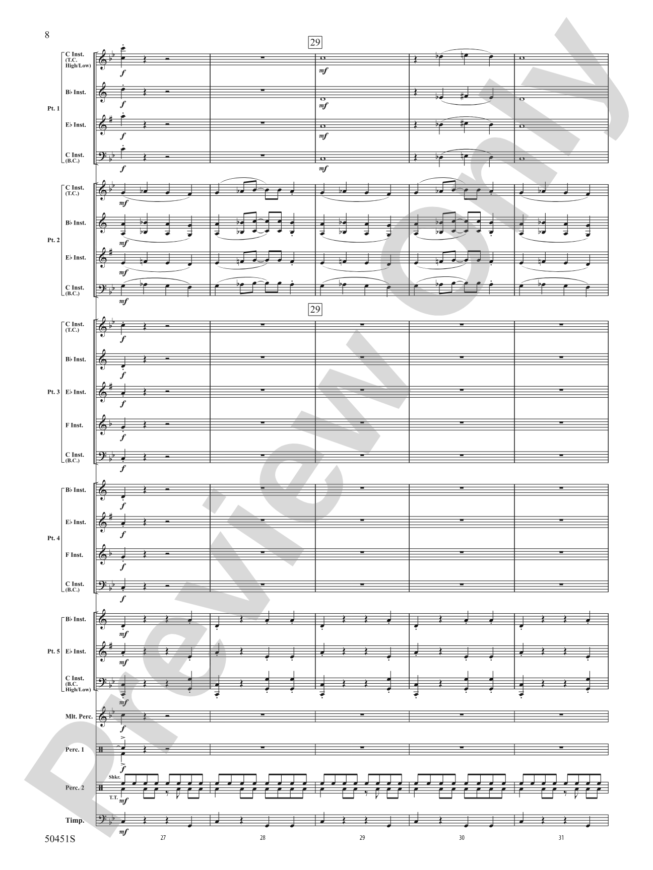 The Curse of Tutankhamun: Flexible Band/String Ensemble Score & Parts