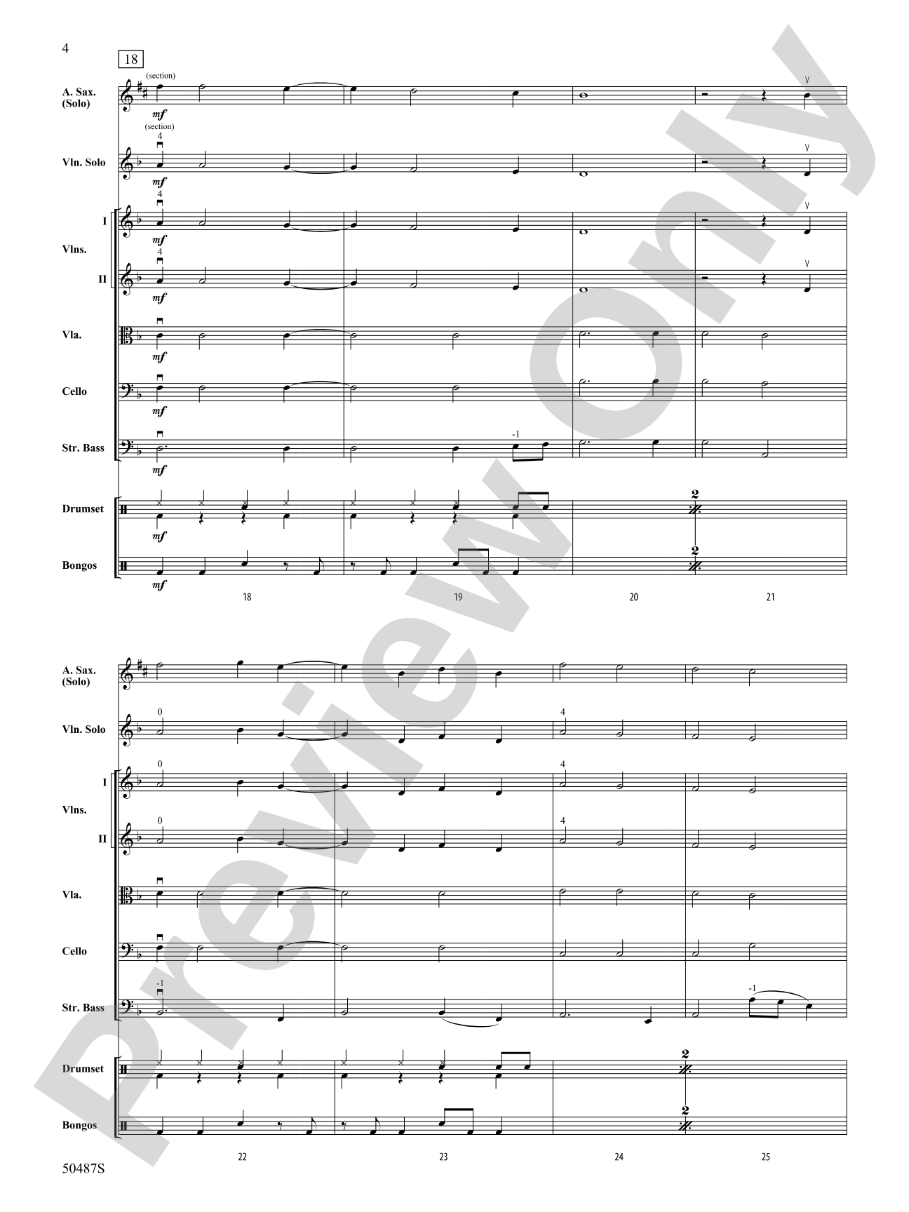 Careless Whisper: String Orchestra Conductor Score & Parts