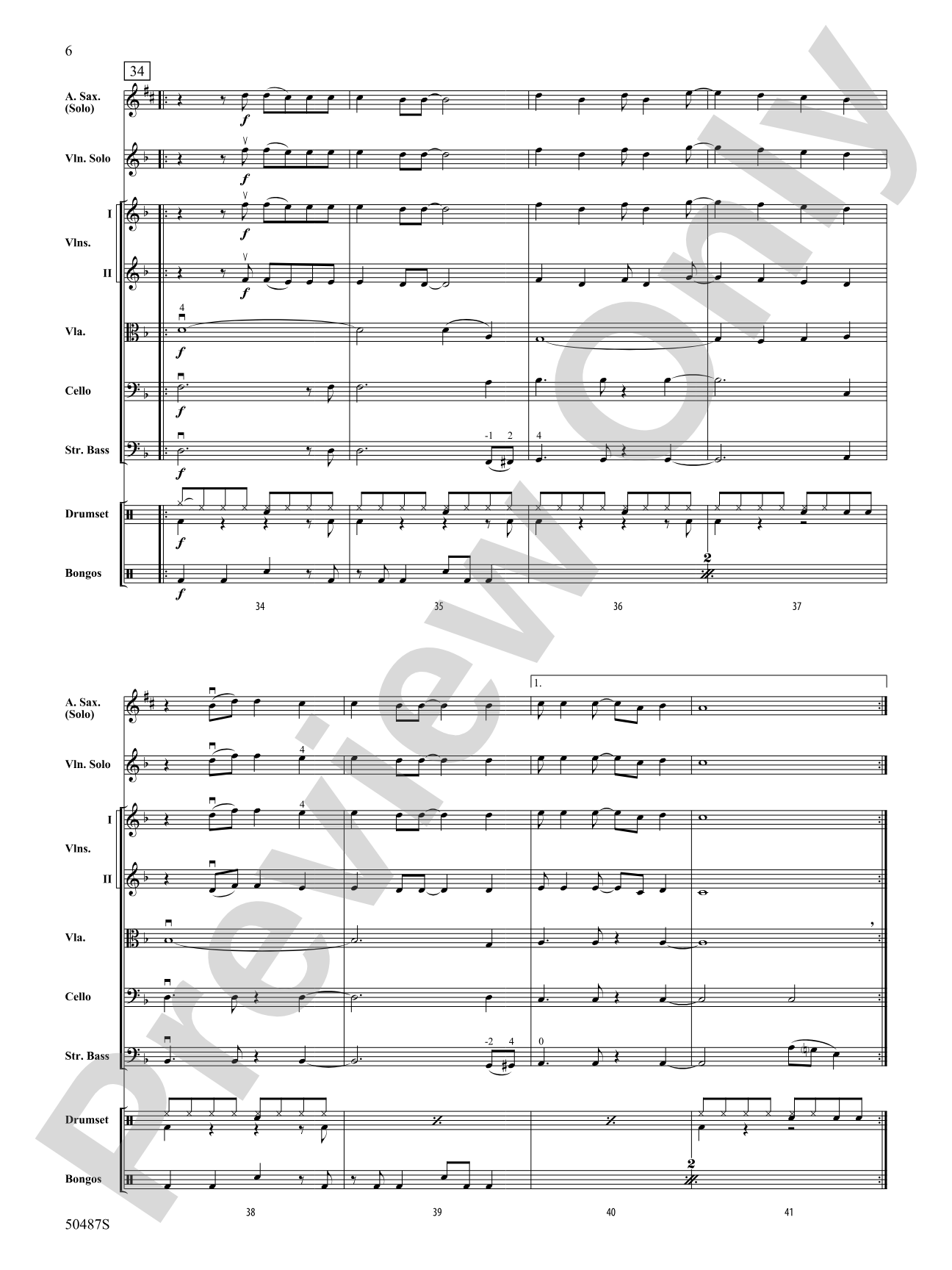 Careless Whisper: String Orchestra Conductor Score & Parts