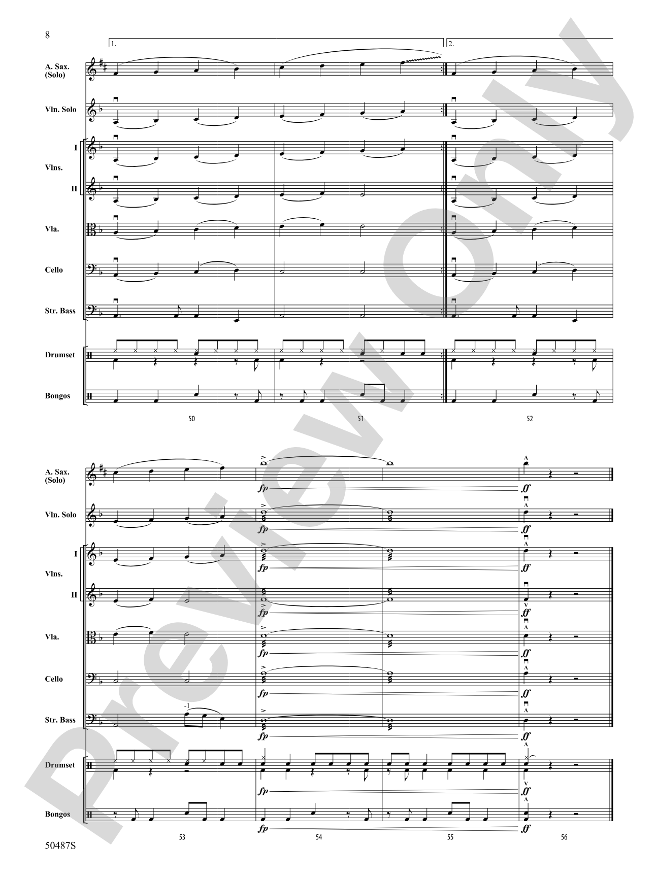 Careless Whisper: String Orchestra Conductor Score & Parts