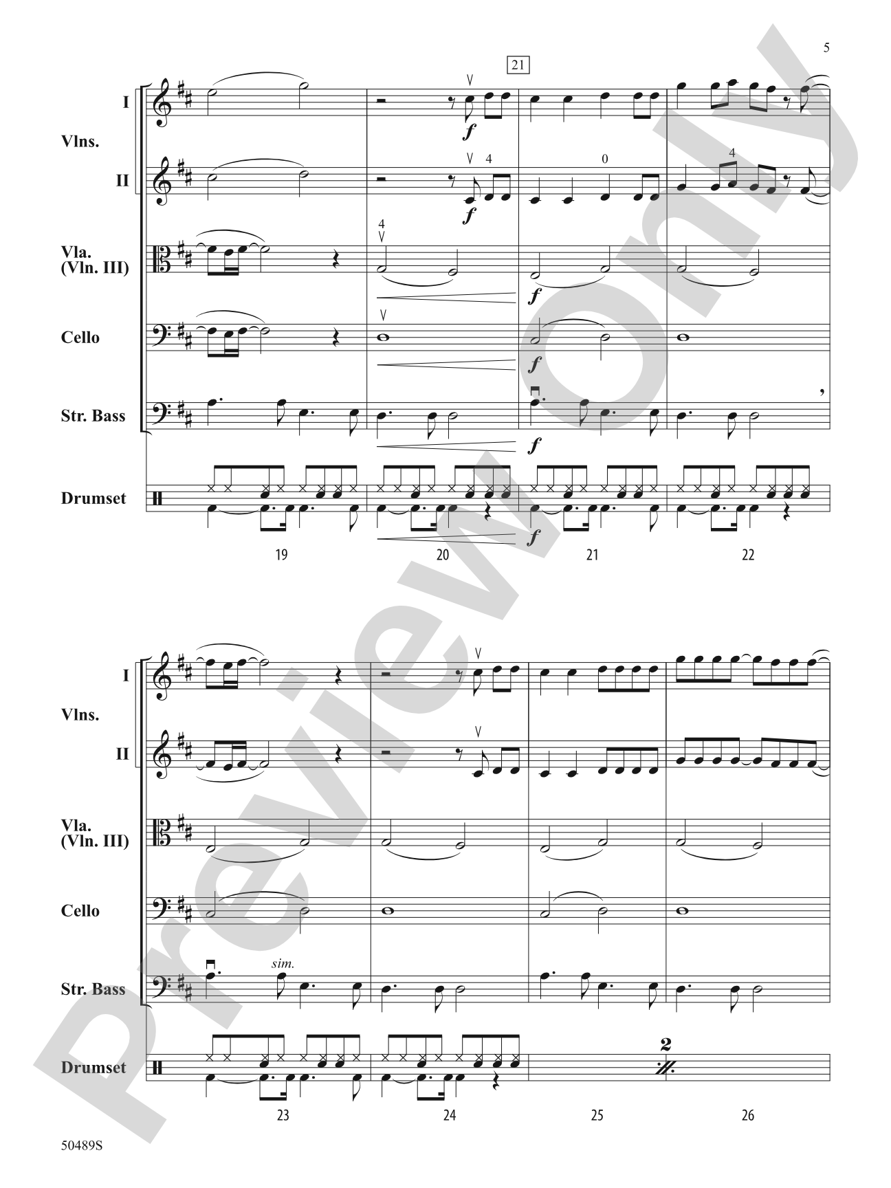 Bitter Sweet Symphony: String Orchestra Conductor Score & Parts