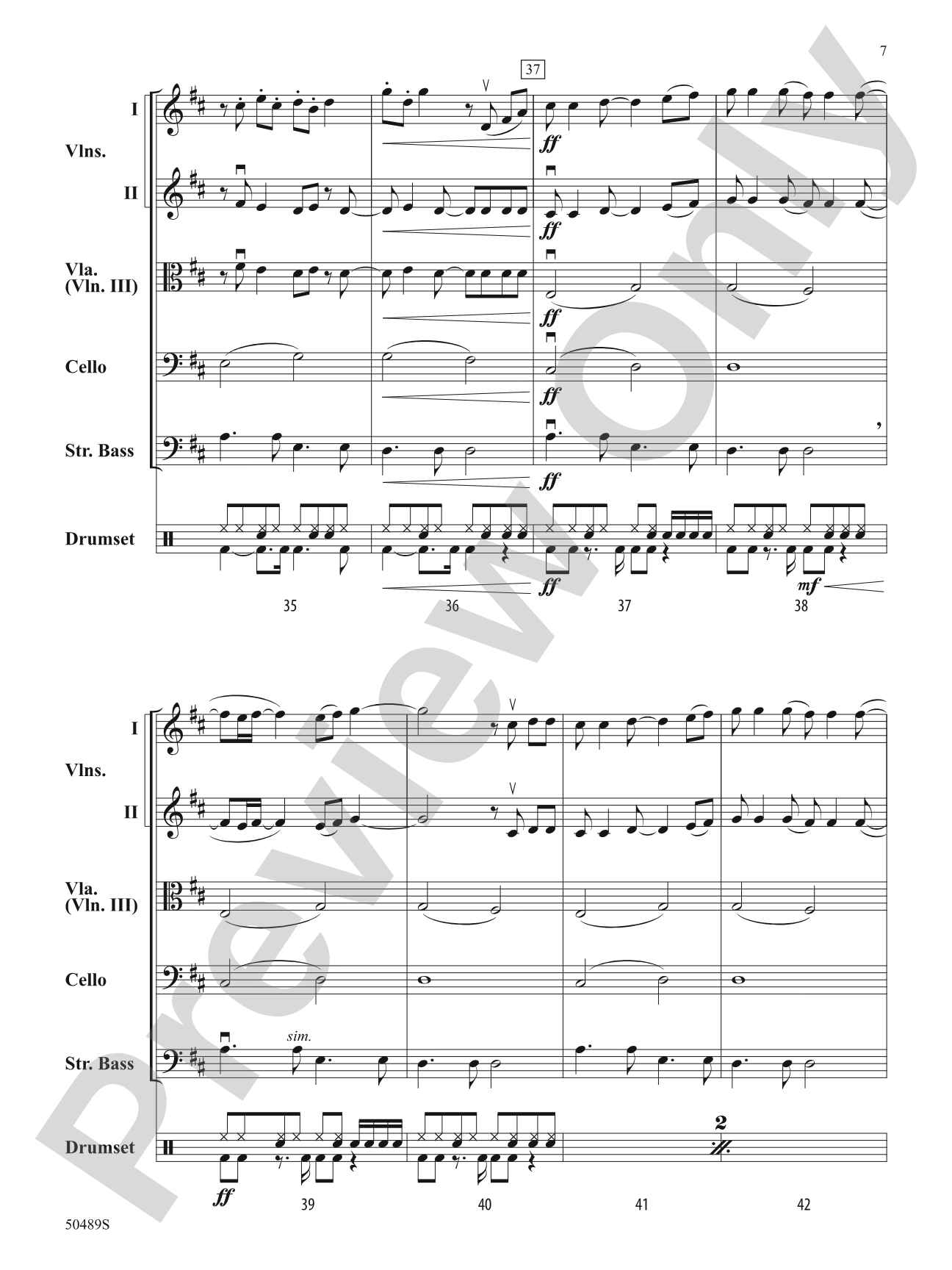 Bitter Sweet Symphony: String Orchestra Conductor Score & Parts