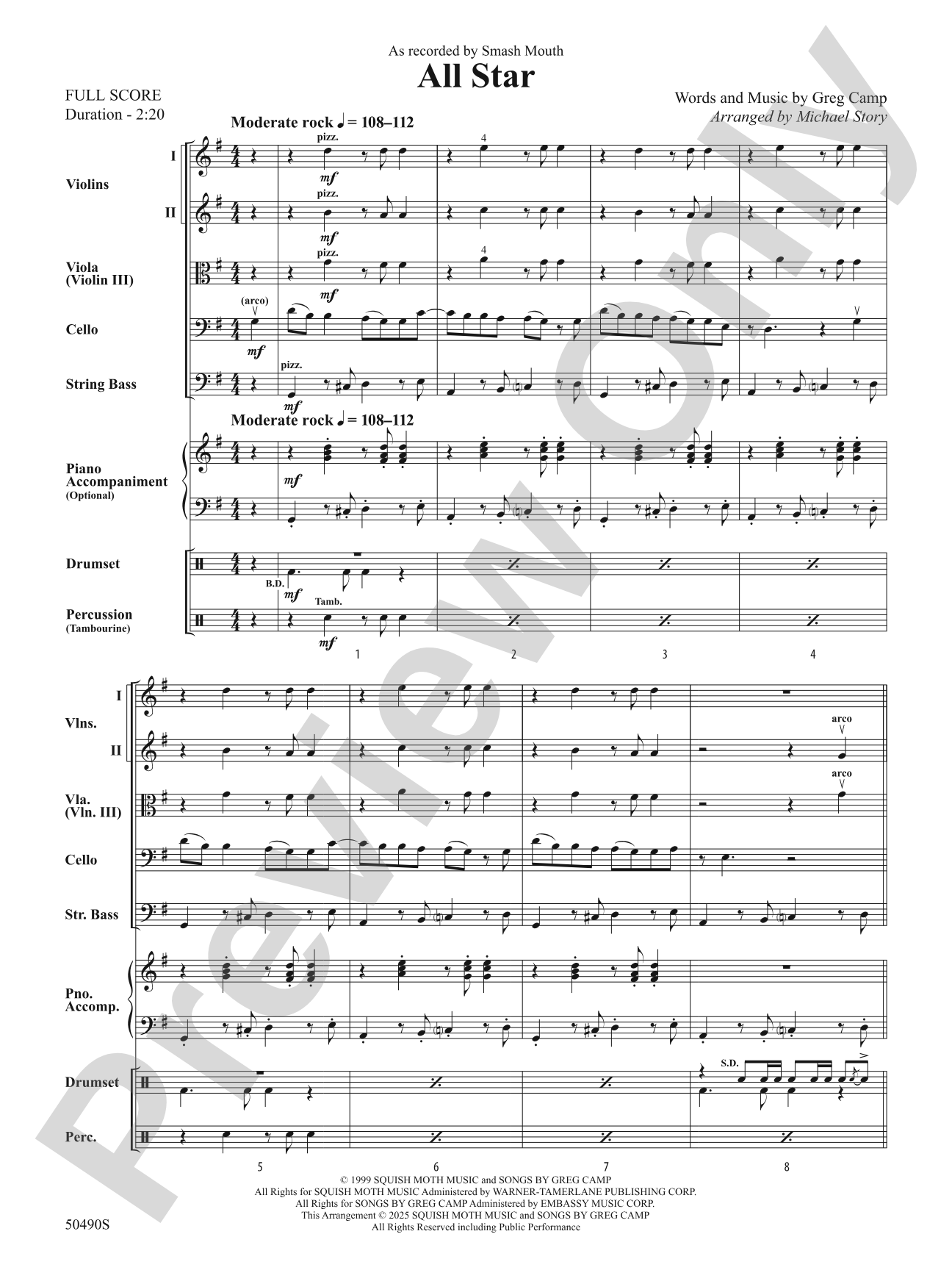 All Star: String Orchestra Conductor Score & Parts