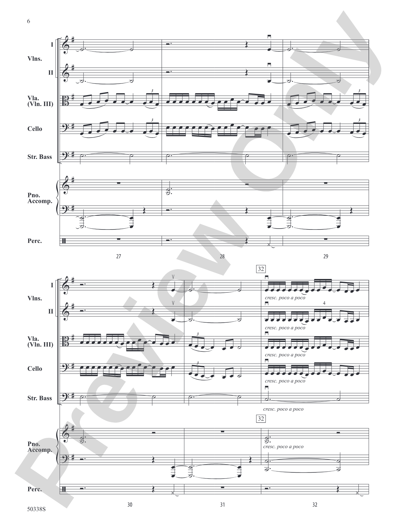 Pines Near a Catacomb: String Orchestra Conductor Score & Parts
