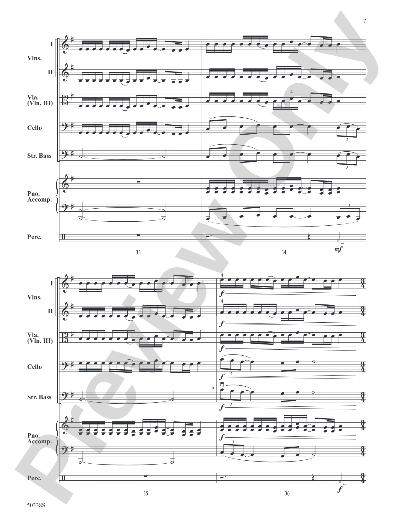 Pines Near a Catacomb: String Orchestra Conductor Score & Parts