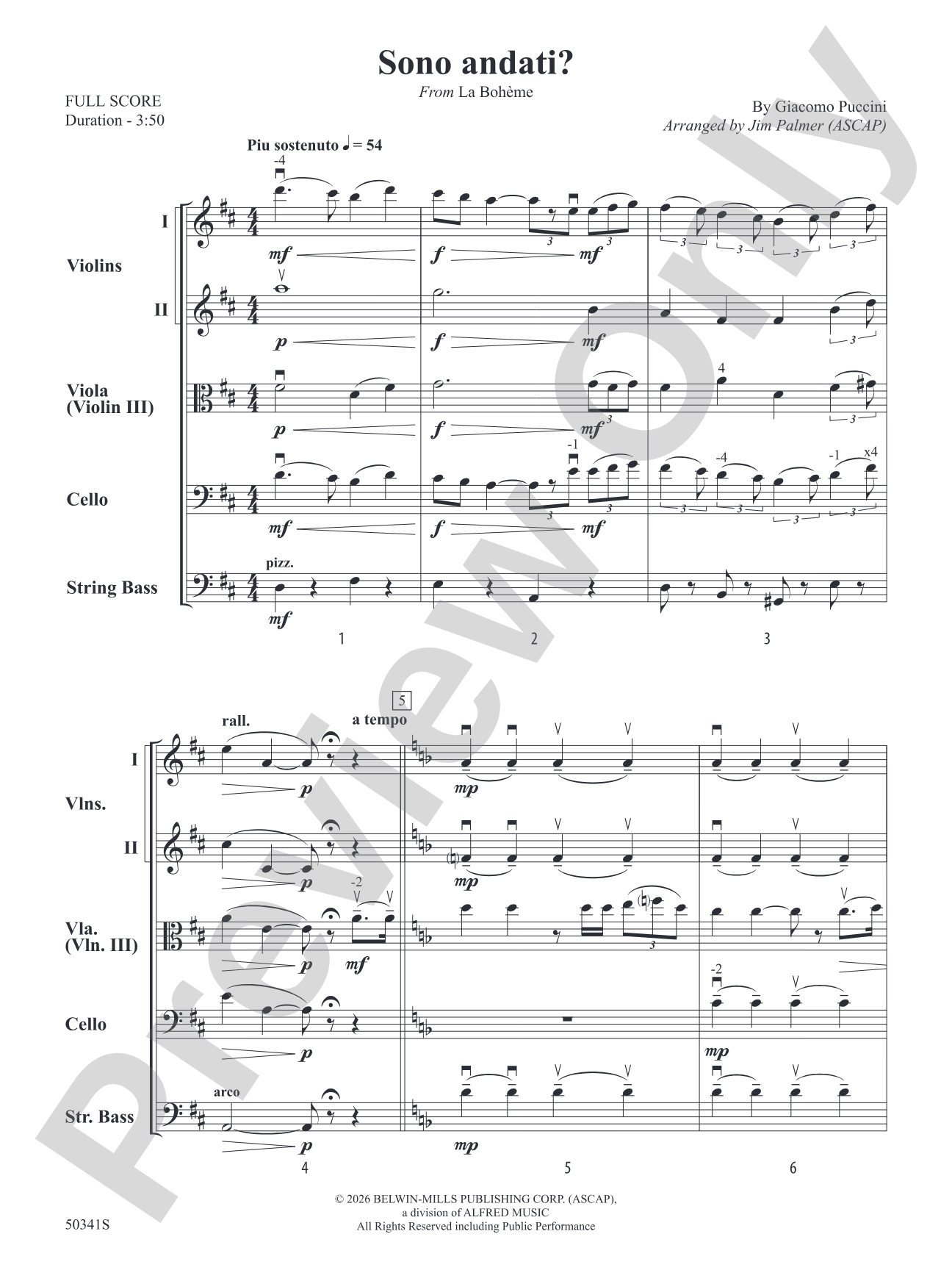 Sono andati?: String Orchestra Conductor Score & Parts