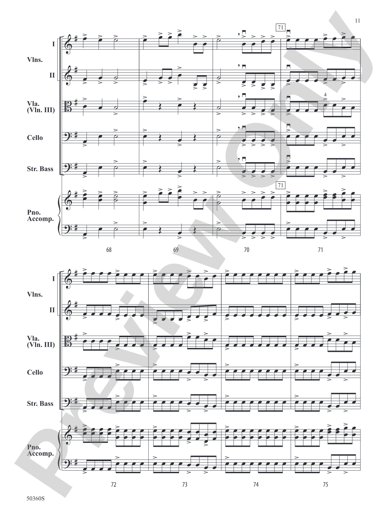 NEW WORLD VARIATIONS/SIS: String Orchestra Conductor Score & Parts