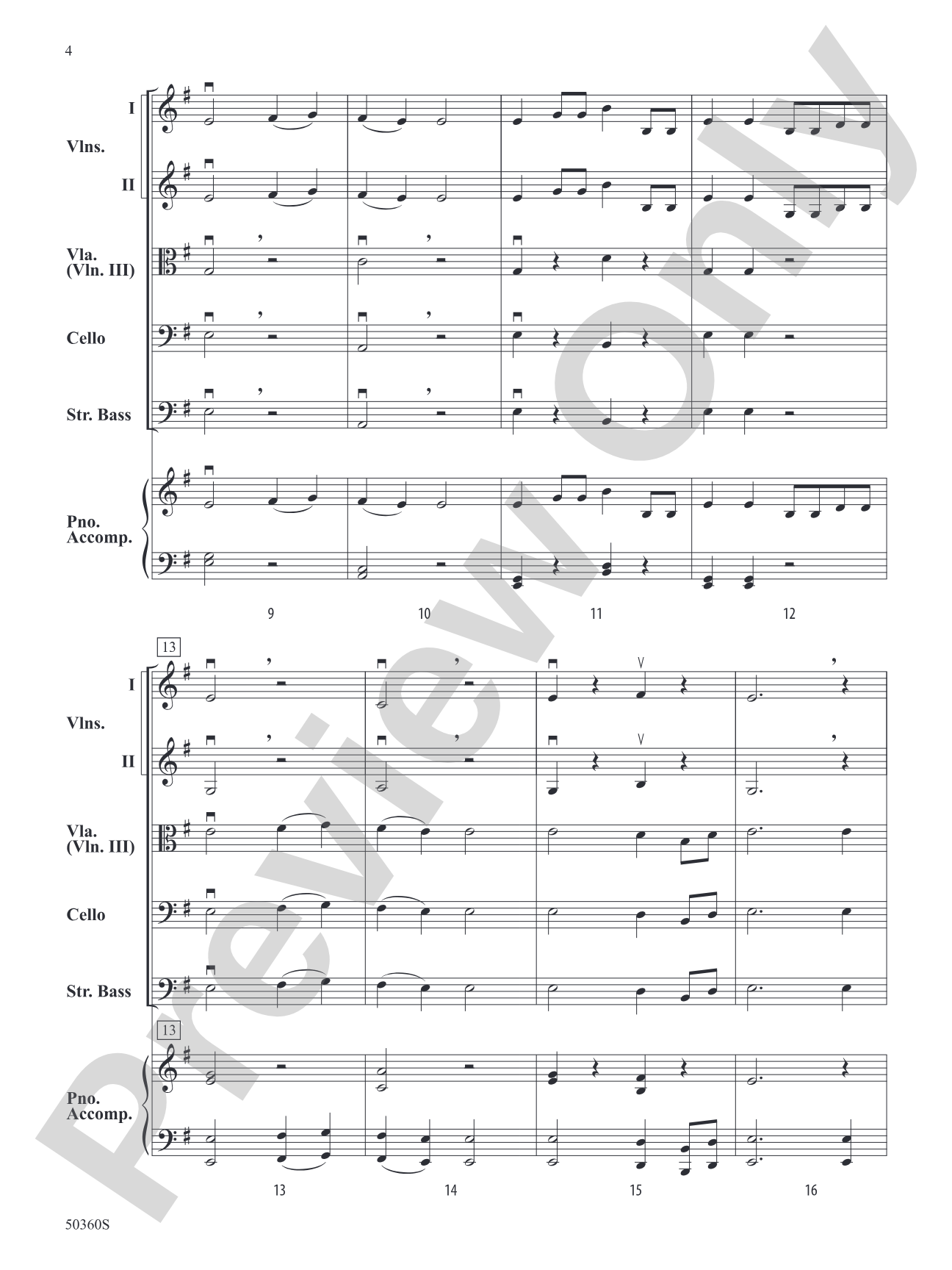 NEW WORLD VARIATIONS/SIS: String Orchestra Conductor Score & Parts