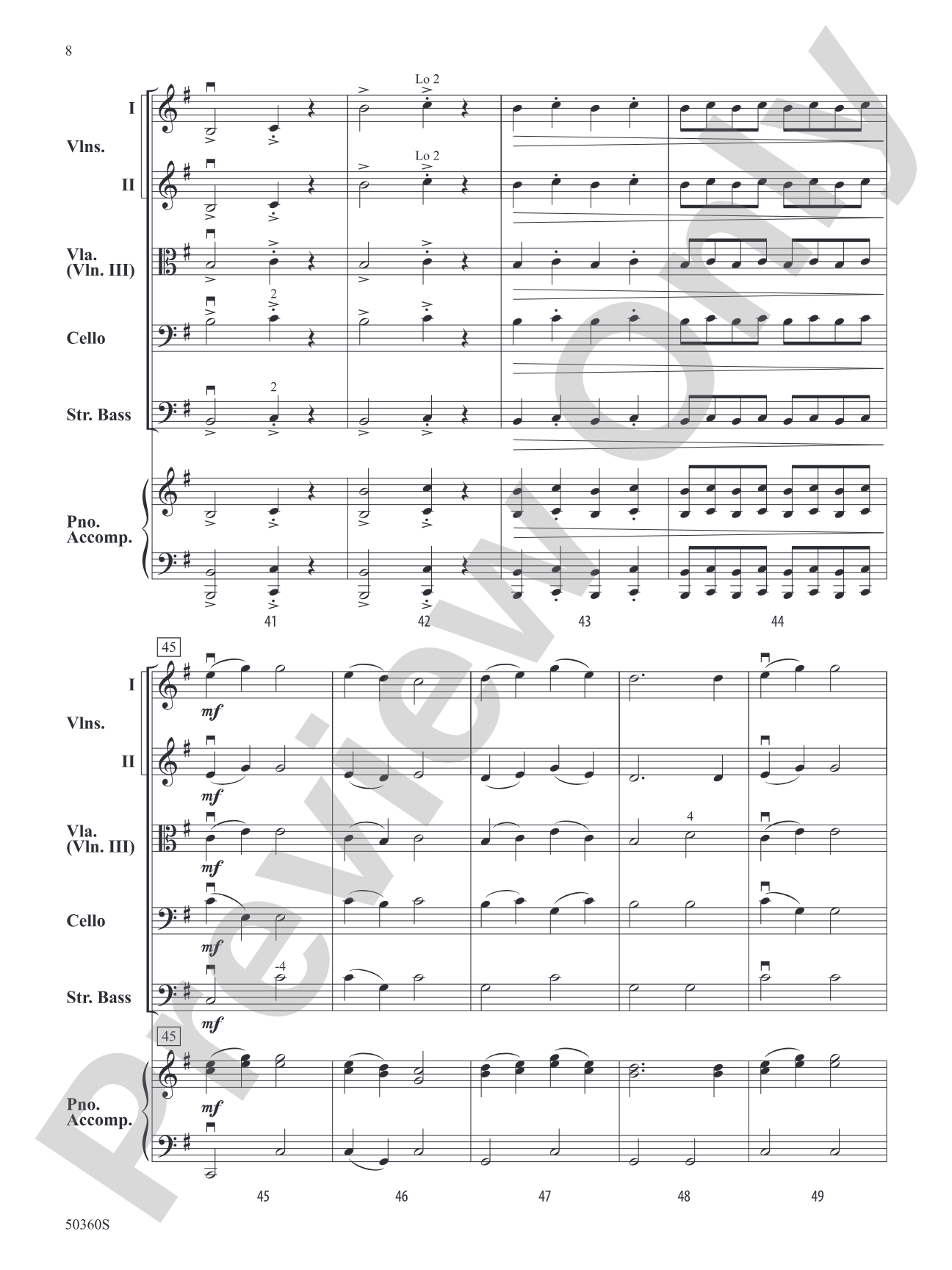 NEW WORLD VARIATIONS/SIS: String Orchestra Conductor Score & Parts