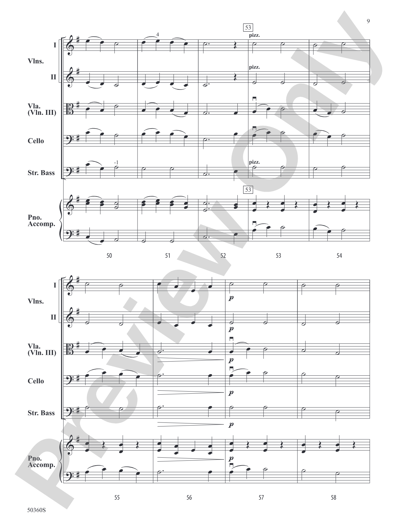 NEW WORLD VARIATIONS/SIS: String Orchestra Conductor Score & Parts