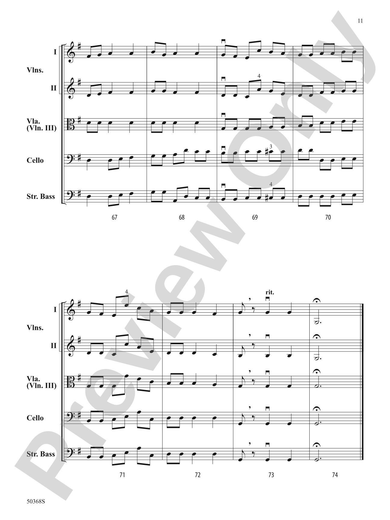 LITTLE ACADEMIC FESTIVAL/HSO: String Orchestra Conductor Score & Parts