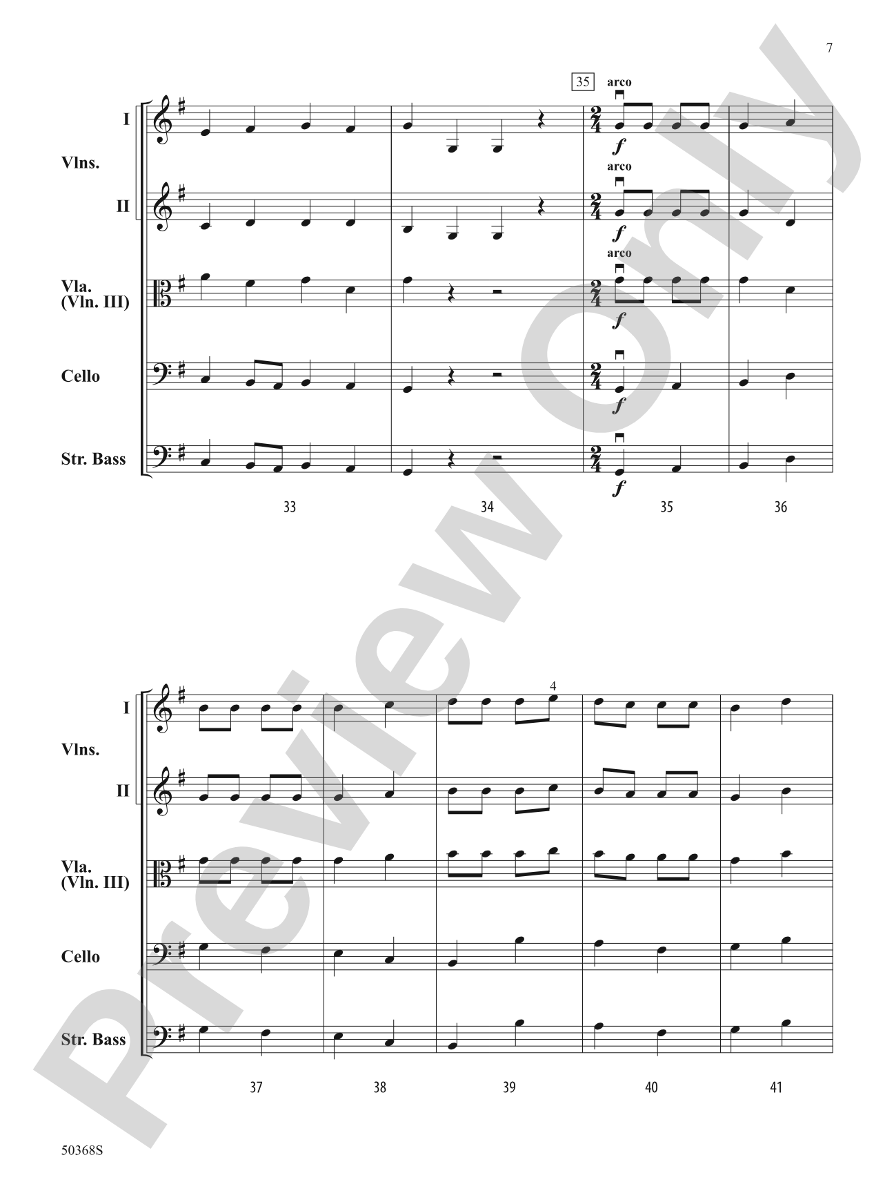 LITTLE ACADEMIC FESTIVAL/HSO: String Orchestra Conductor Score & Parts