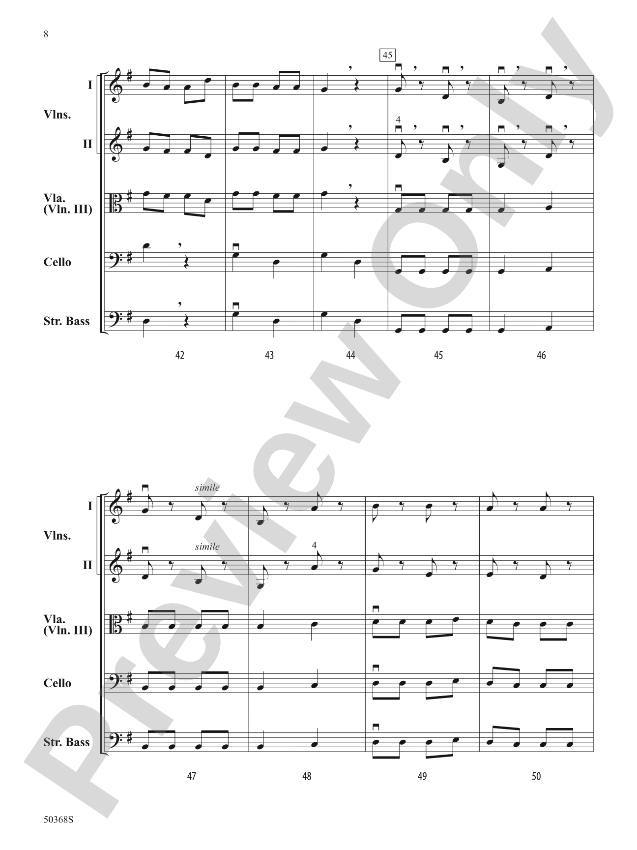 LITTLE ACADEMIC FESTIVAL/HSO: String Orchestra Conductor Score & Parts
