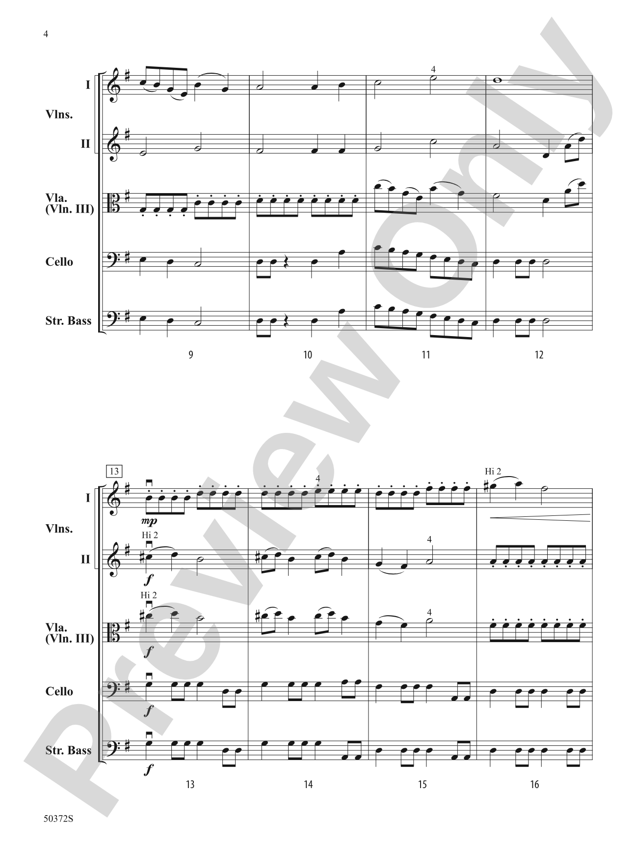 WATERFALLS/HSO: String Orchestra Conductor Score & Parts