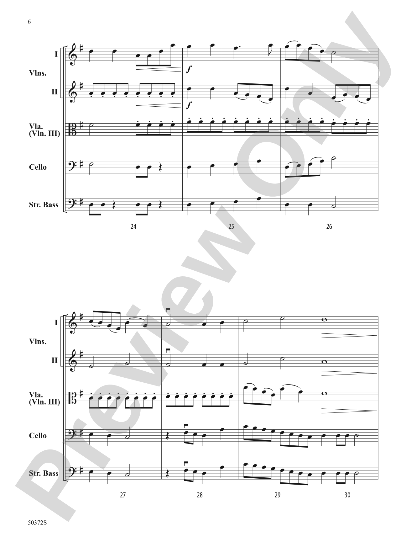 WATERFALLS/HSO: String Orchestra Conductor Score & Parts