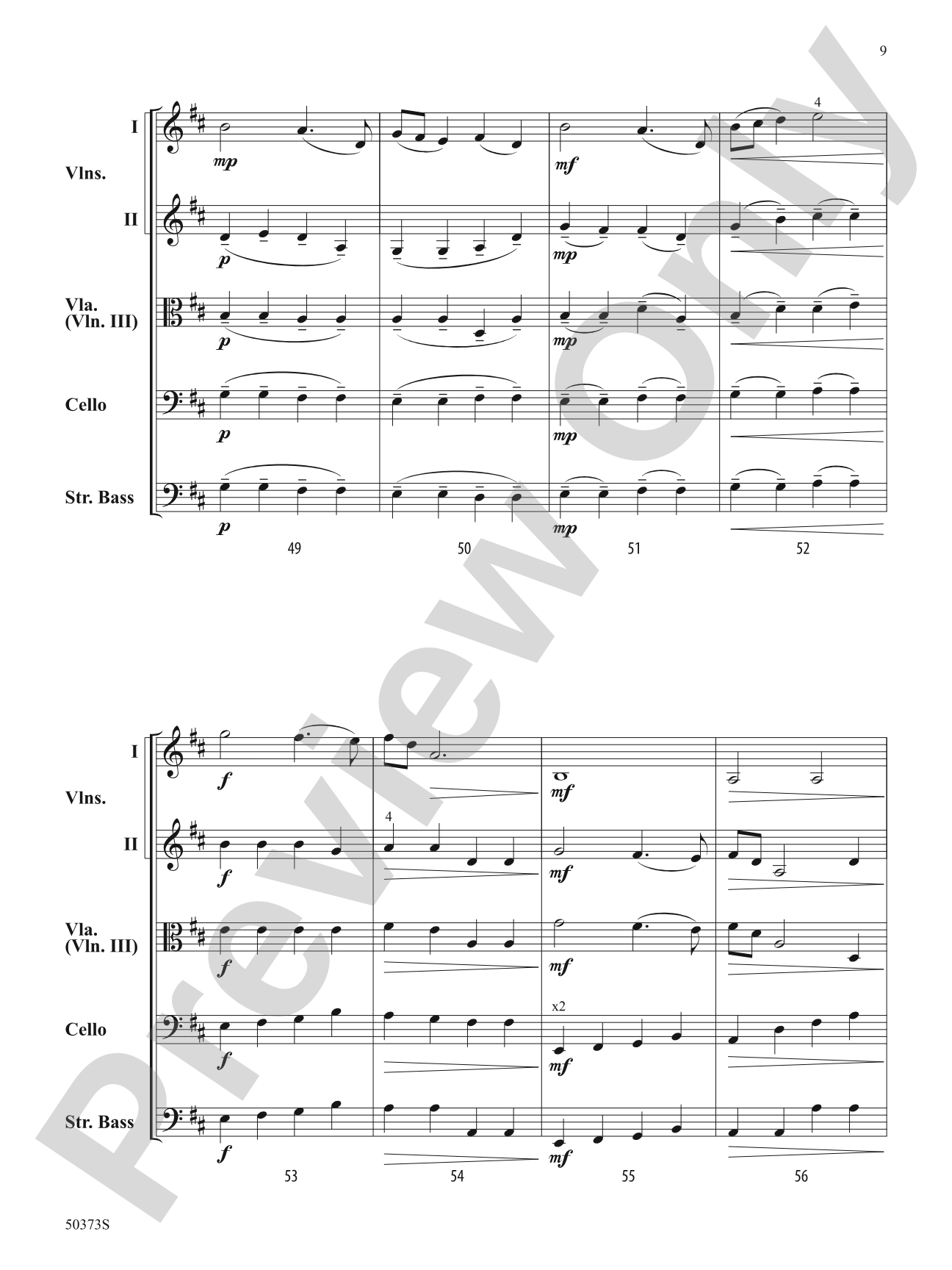 Alpine Adventure: String Orchestra Conductor Score & Parts