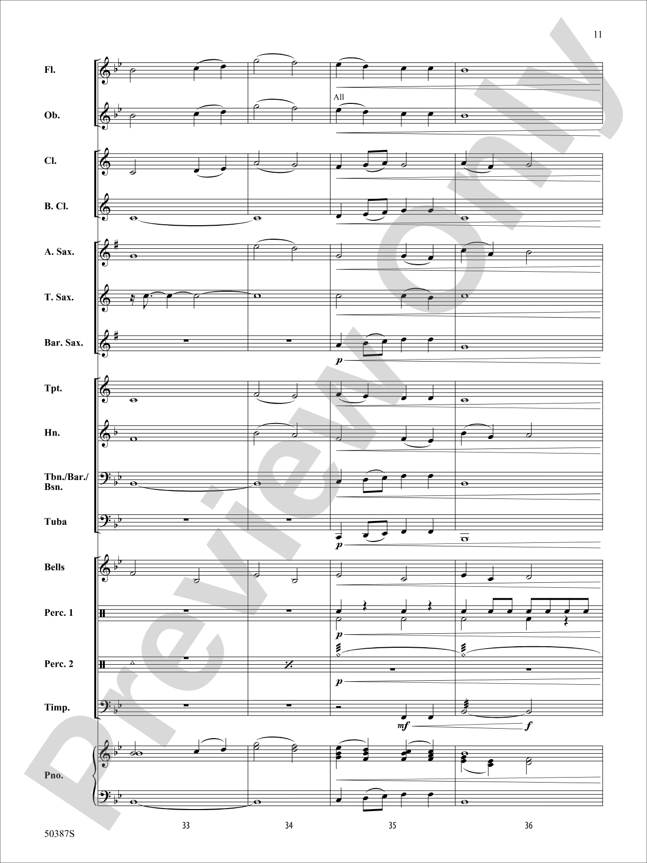 Bright Horizon: Concert Band Conductor Score & Parts