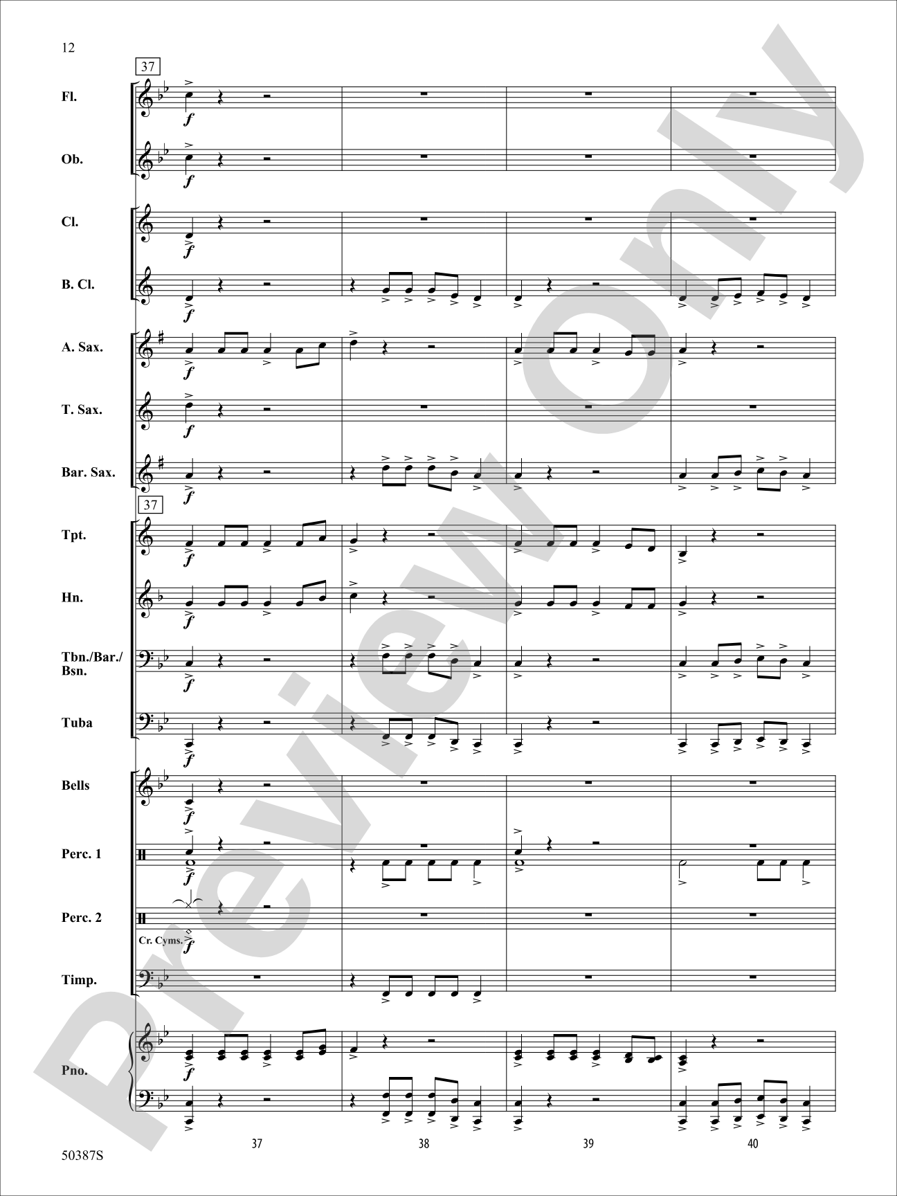 Bright Horizon: Concert Band Conductor Score & Parts