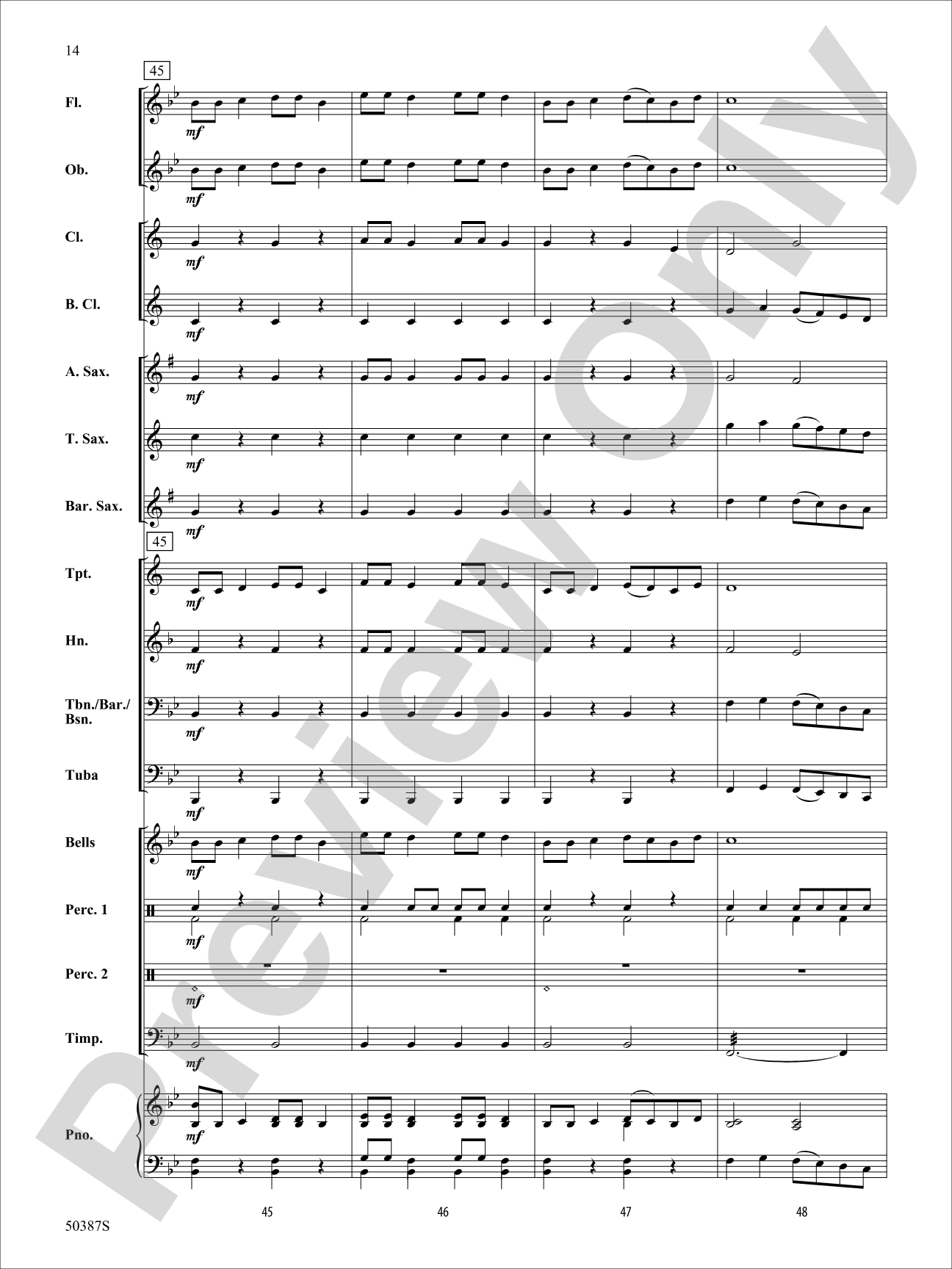 Bright Horizon: Concert Band Conductor Score & Parts