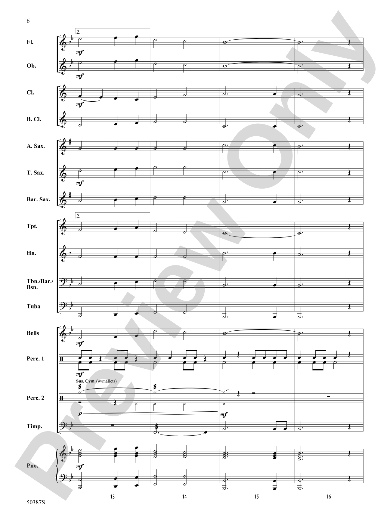 Bright Horizon: Concert Band Conductor Score & Parts