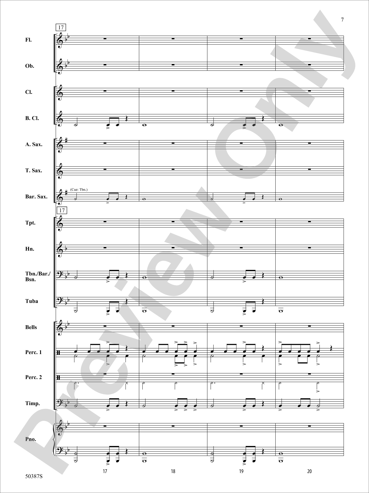 Bright Horizon: Concert Band Conductor Score & Parts