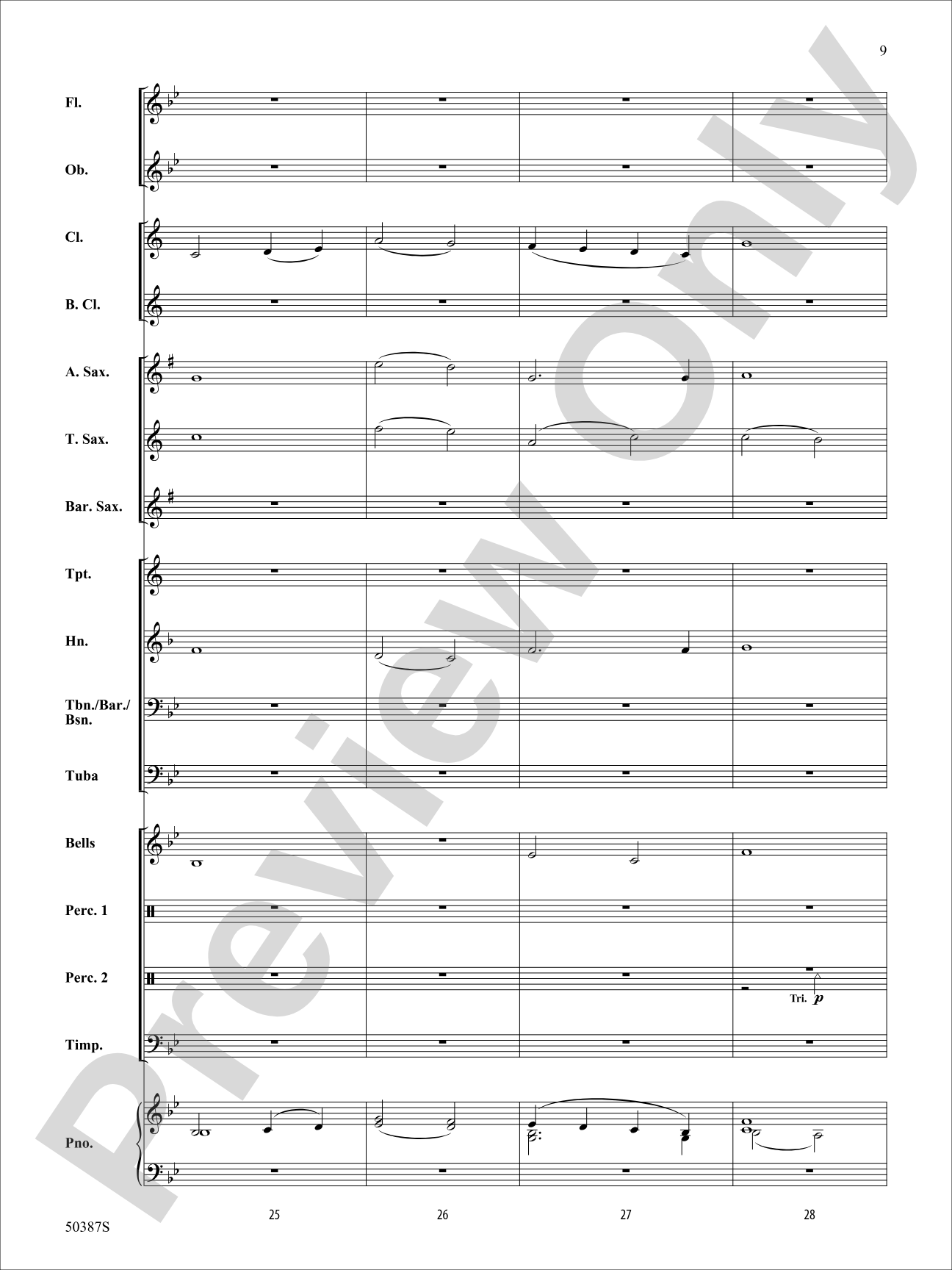 Bright Horizon: Concert Band Conductor Score & Parts