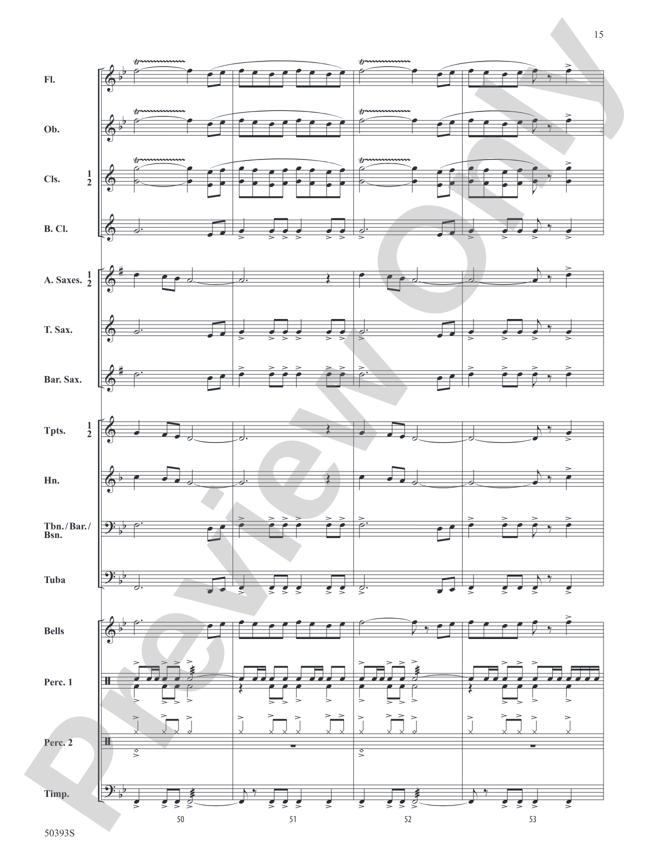 Silver Falls March: Concert Band Conductor Score & Parts