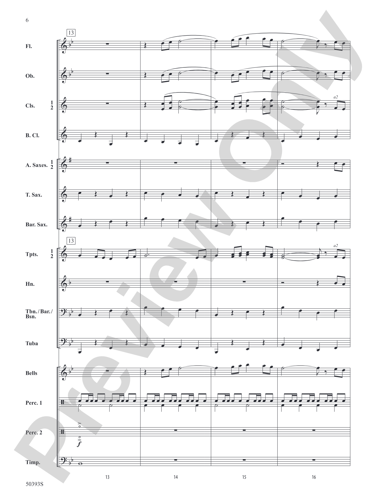 Silver Falls March: Concert Band Conductor Score & Parts
