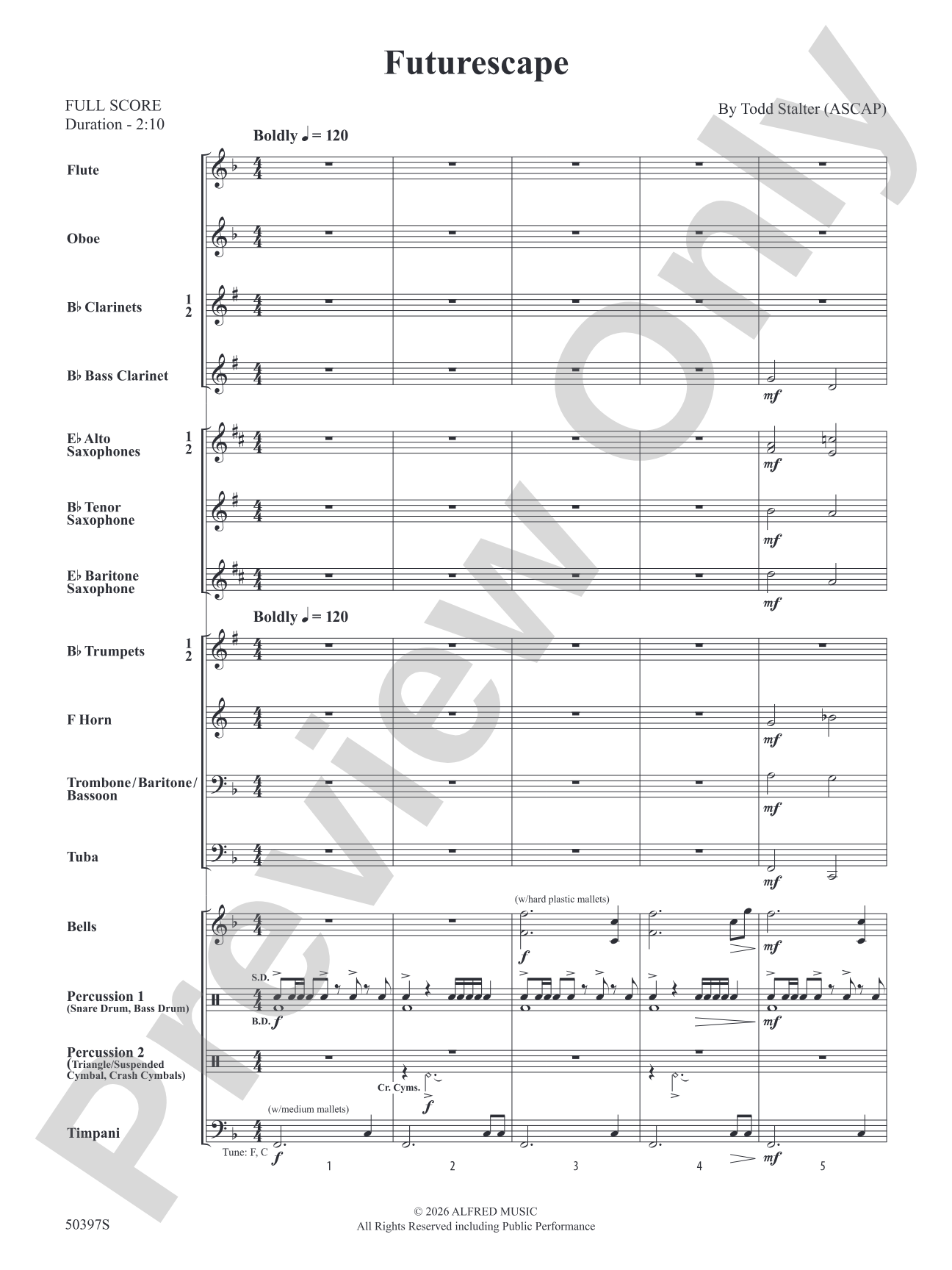 Futurescape: Concert Band Conductor Score & Parts