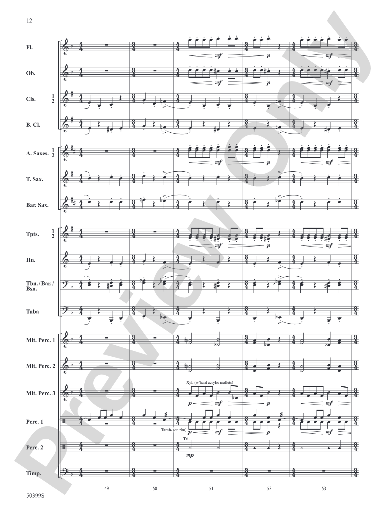WAR DANCE OF SEVEN SERPENTS/DB: Concert Band Conductor Score & Parts