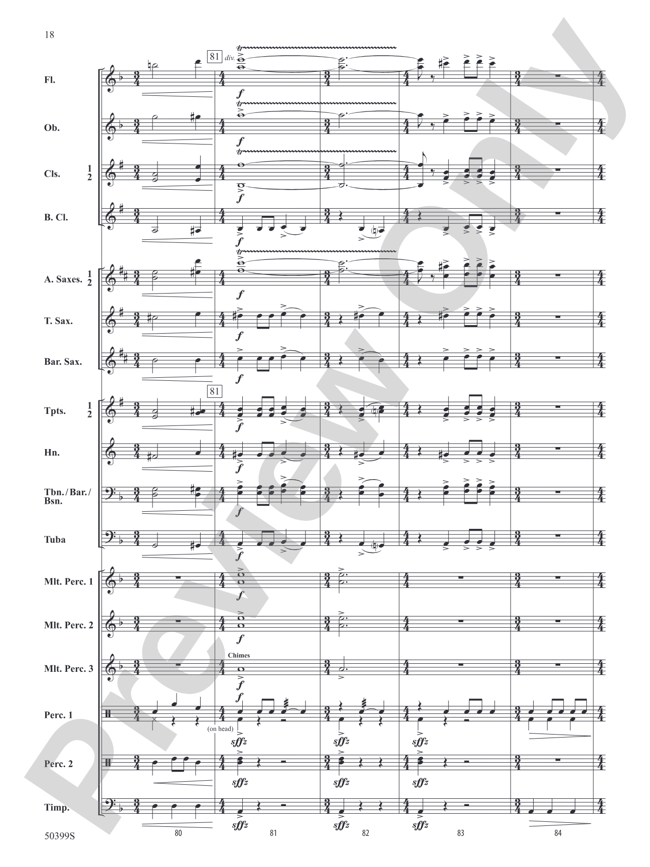 WAR DANCE OF SEVEN SERPENTS/DB: Concert Band Conductor Score & Parts