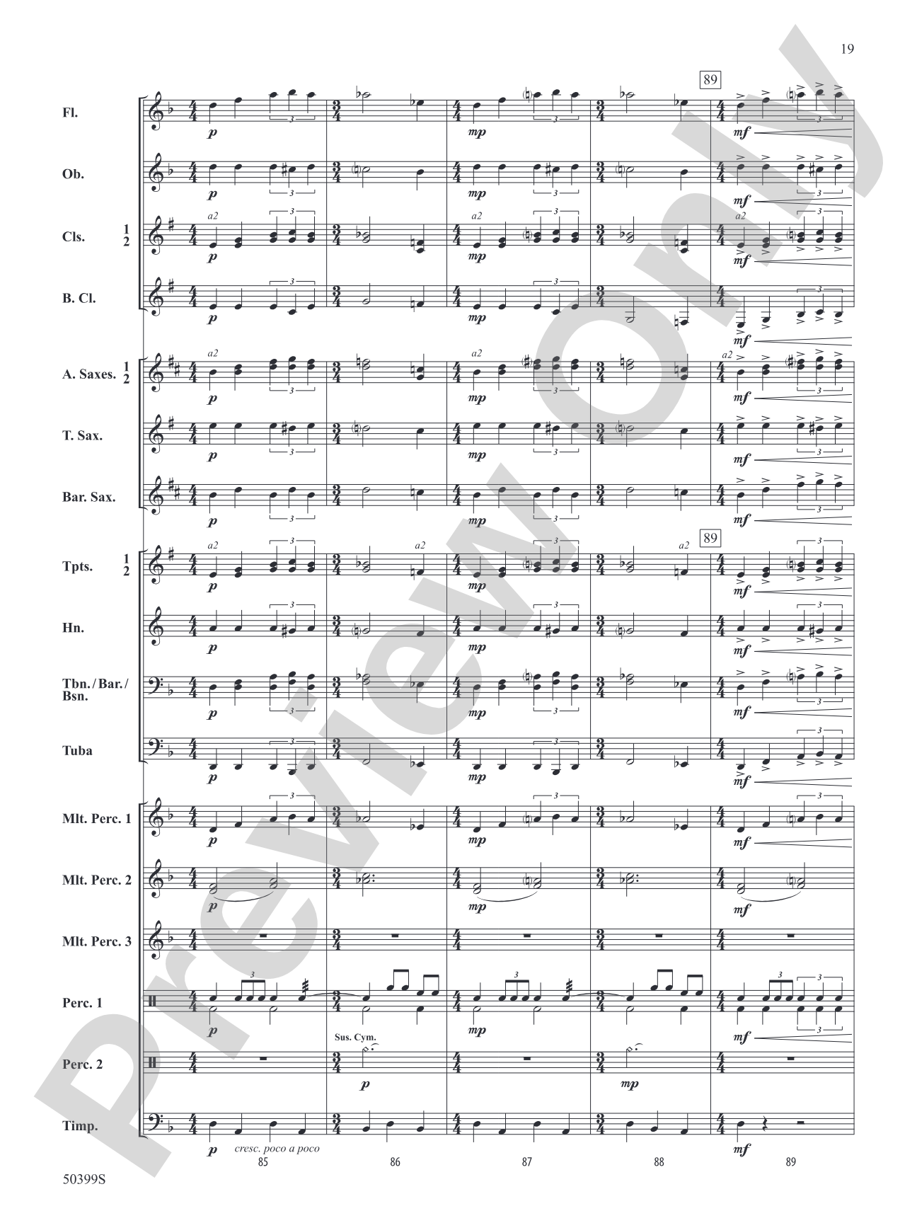 WAR DANCE OF SEVEN SERPENTS/DB: Concert Band Conductor Score & Parts