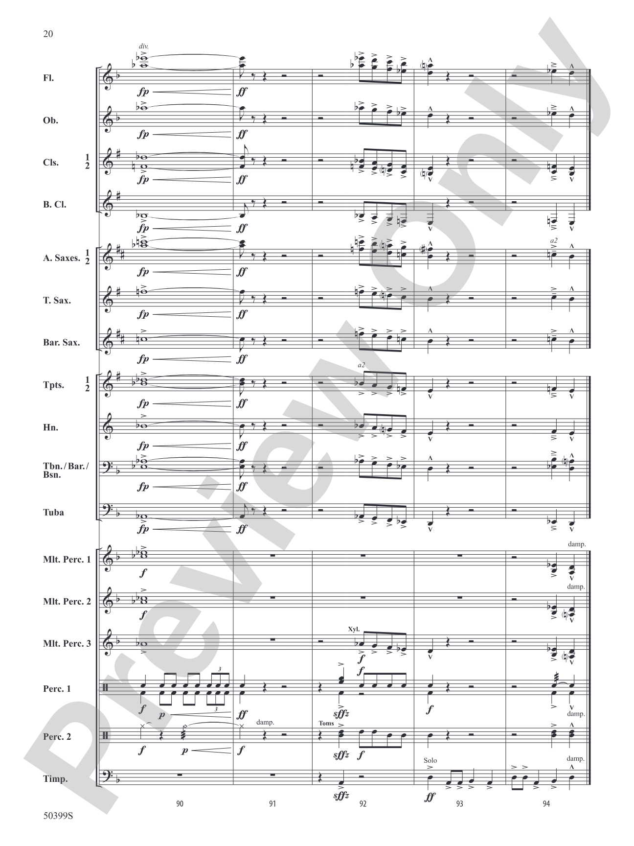 WAR DANCE OF SEVEN SERPENTS/DB: Concert Band Conductor Score & Parts