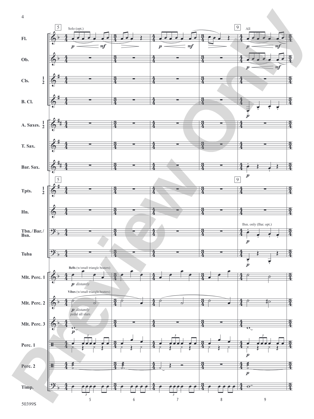 WAR DANCE OF SEVEN SERPENTS/DB: Concert Band Conductor Score & Parts