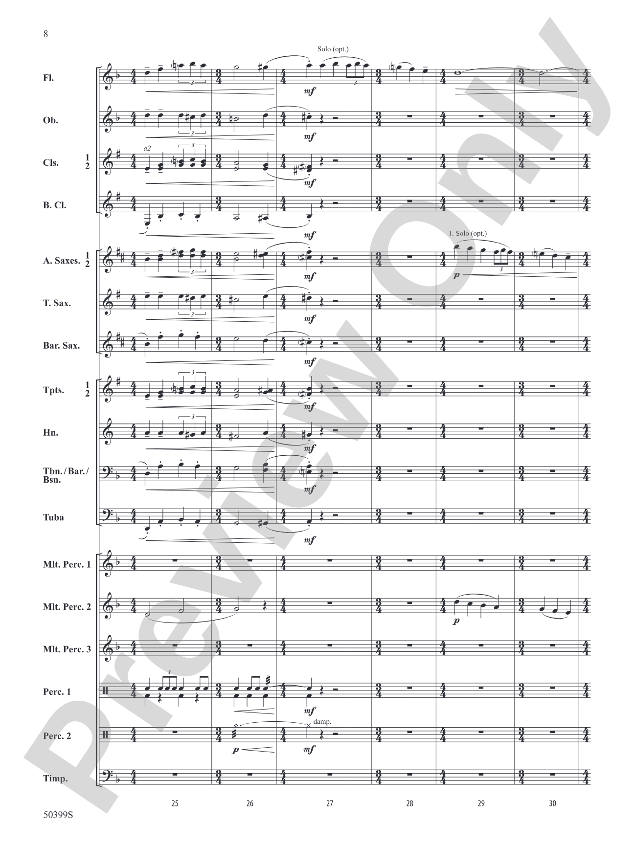 WAR DANCE OF SEVEN SERPENTS/DB: Concert Band Conductor Score & Parts