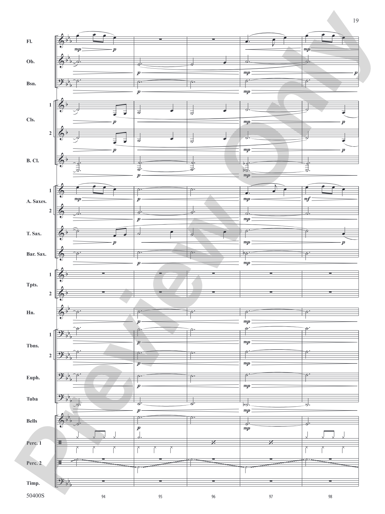 SNOWDRIFTS/YS: Concert Band Conductor Score & Parts