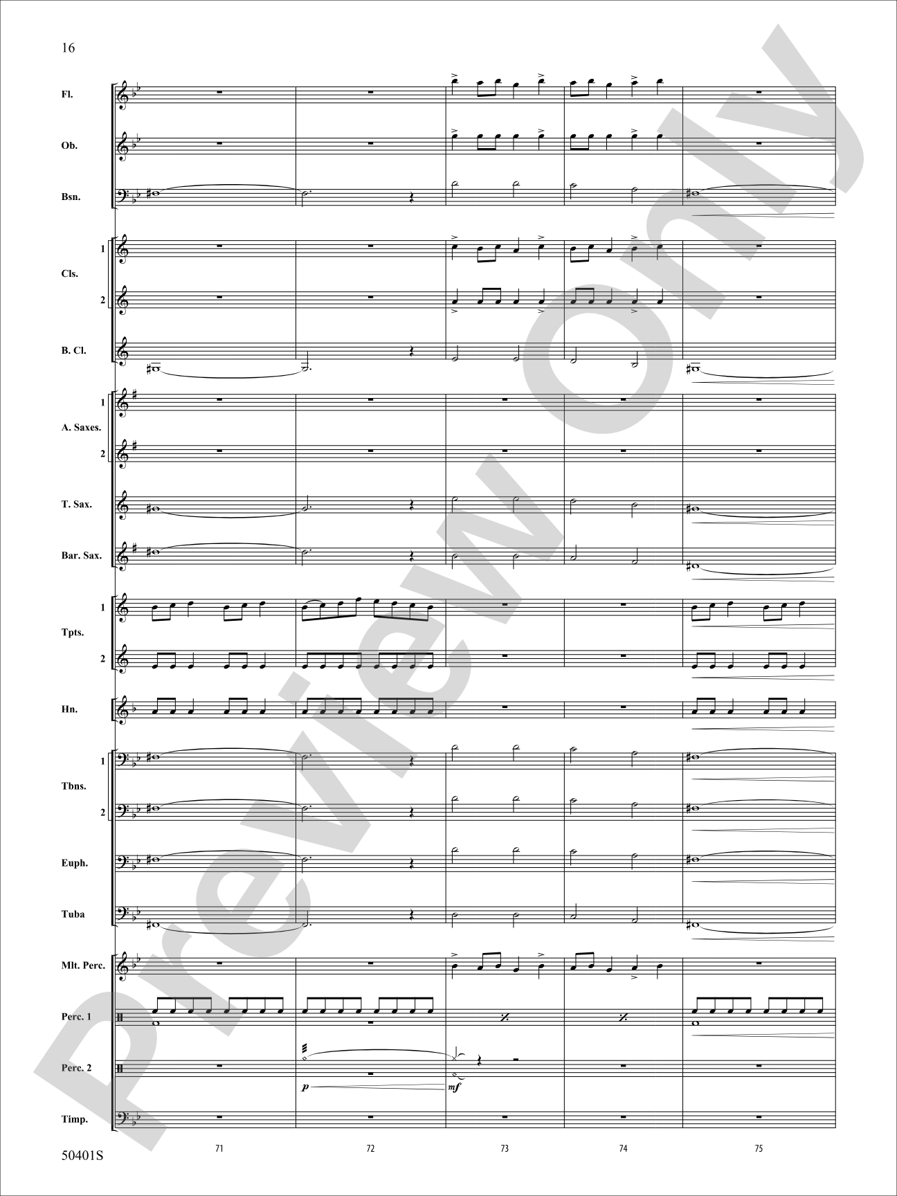 ON A DARK WINTER NIGHT/YS: Concert Band Conductor Score & Parts