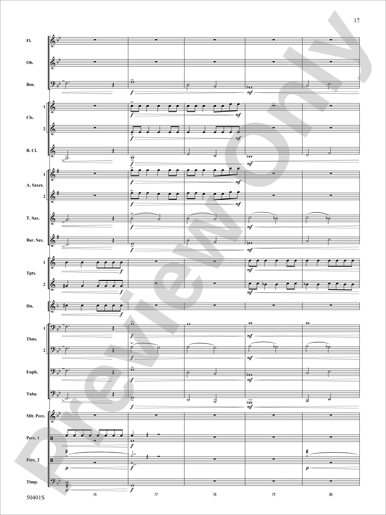 ON A DARK WINTER NIGHT/YS: Concert Band Conductor Score & Parts