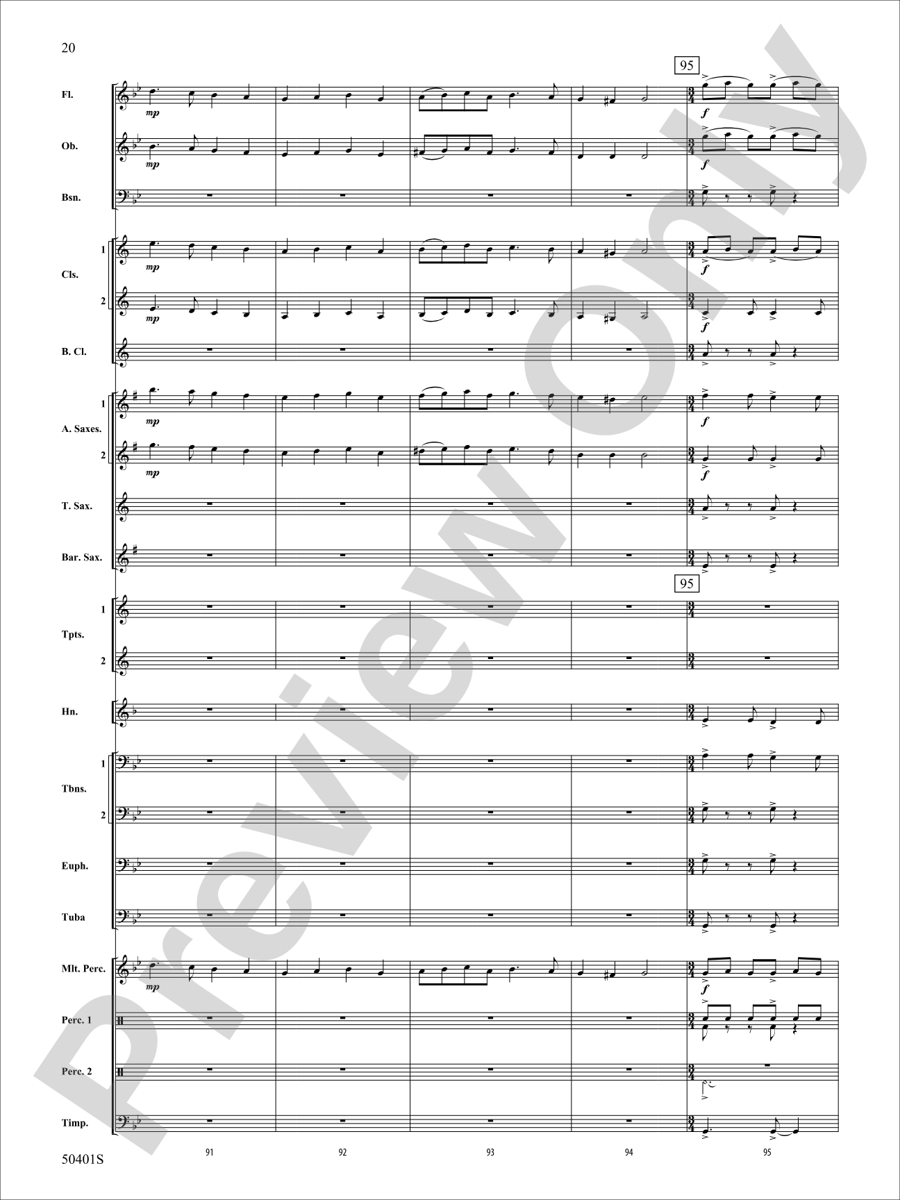 ON A DARK WINTER NIGHT/YS: Concert Band Conductor Score & Parts