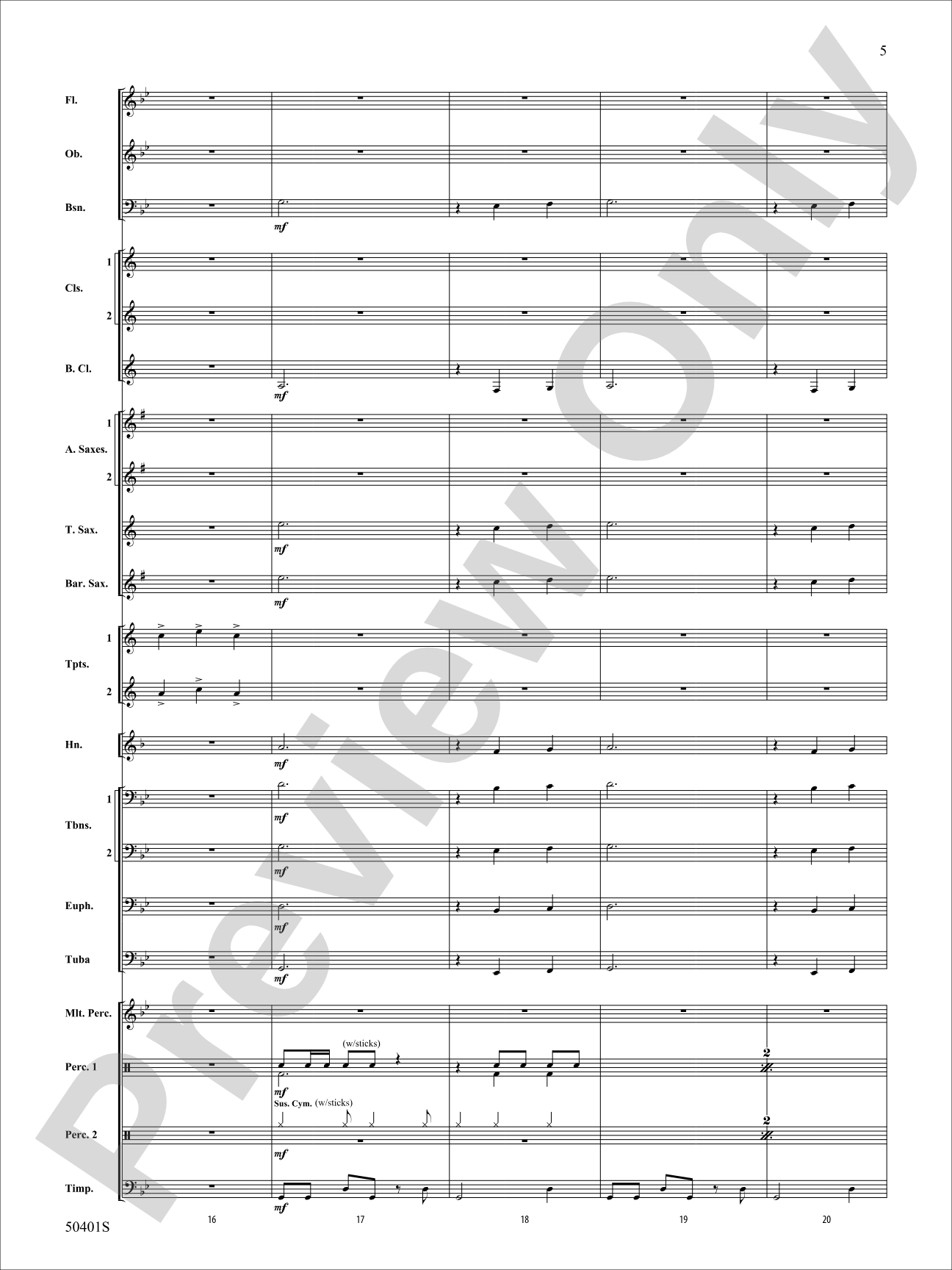 ON A DARK WINTER NIGHT/YS: Concert Band Conductor Score & Parts