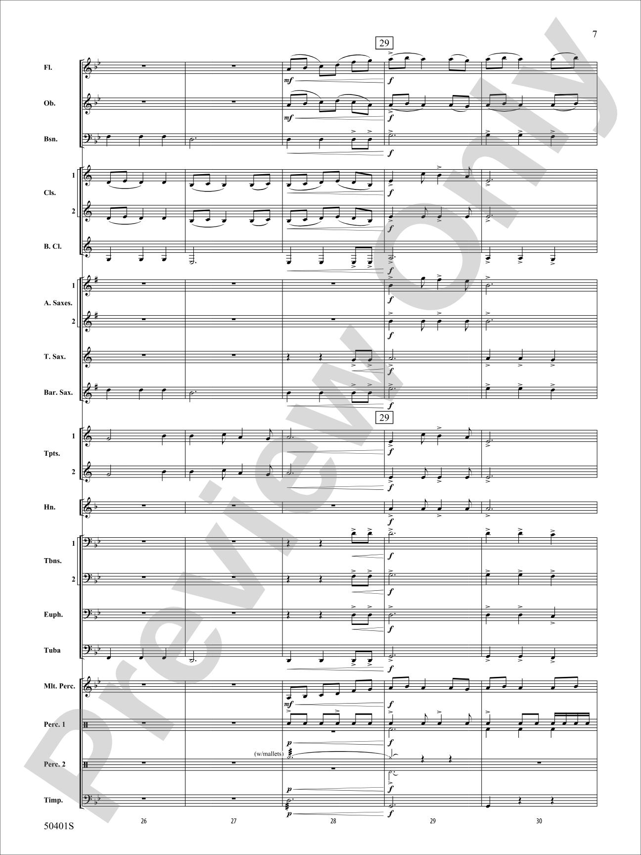 ON A DARK WINTER NIGHT/YS: Concert Band Conductor Score & Parts