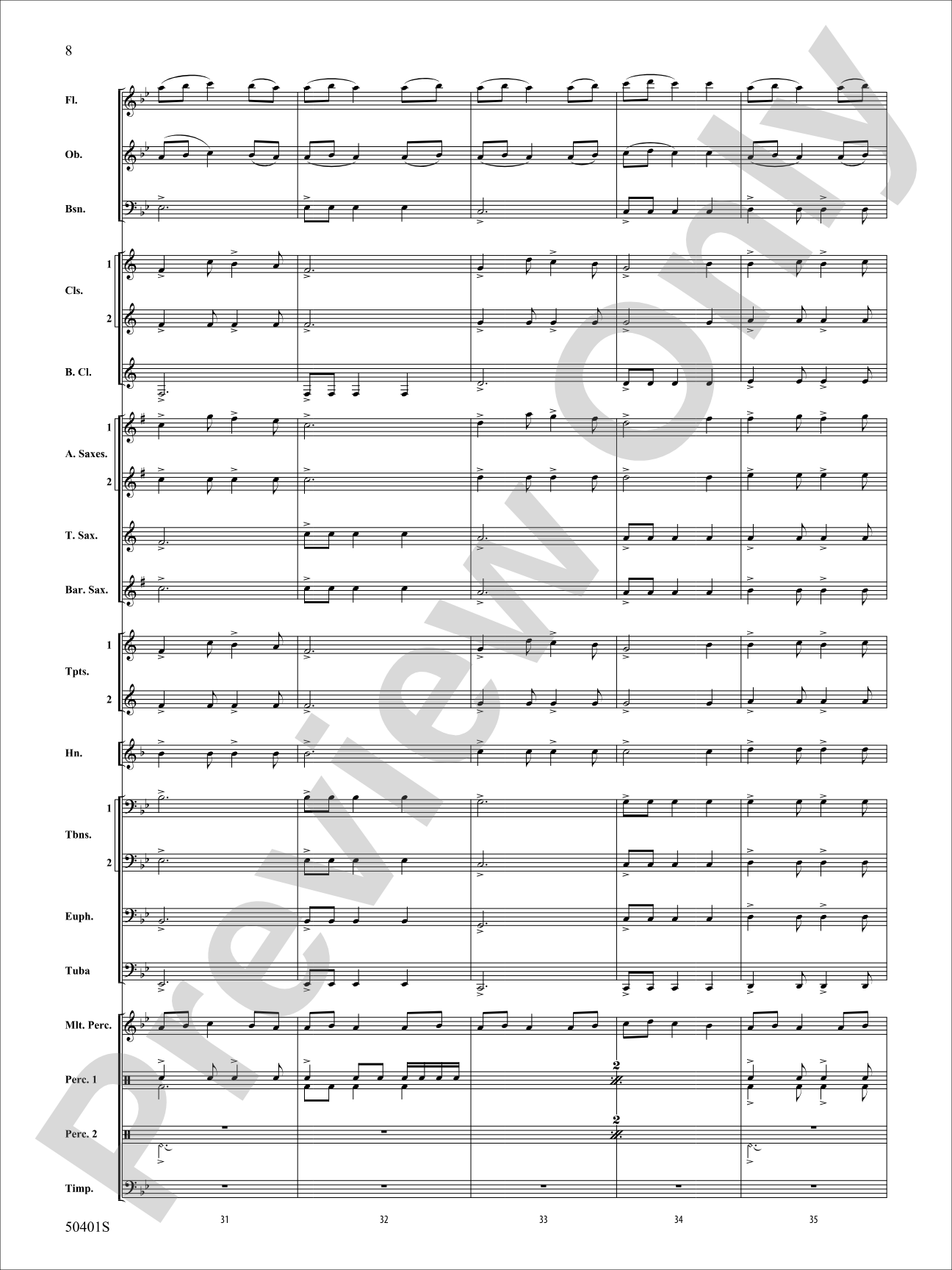 ON A DARK WINTER NIGHT/YS: Concert Band Conductor Score & Parts