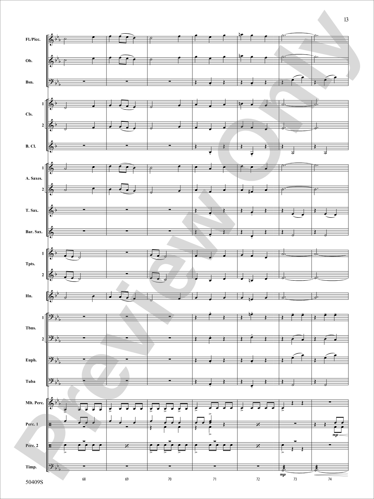 Fury of the Storm: Concert Band Conductor Score & Parts