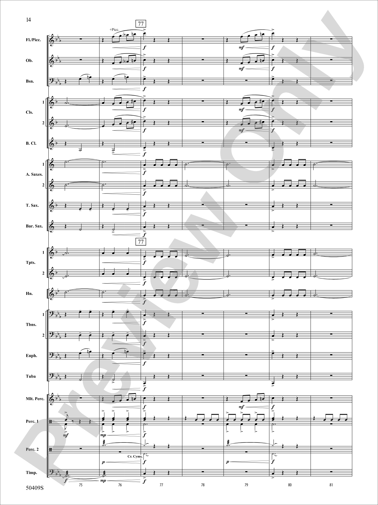 Fury of the Storm: Concert Band Conductor Score & Parts