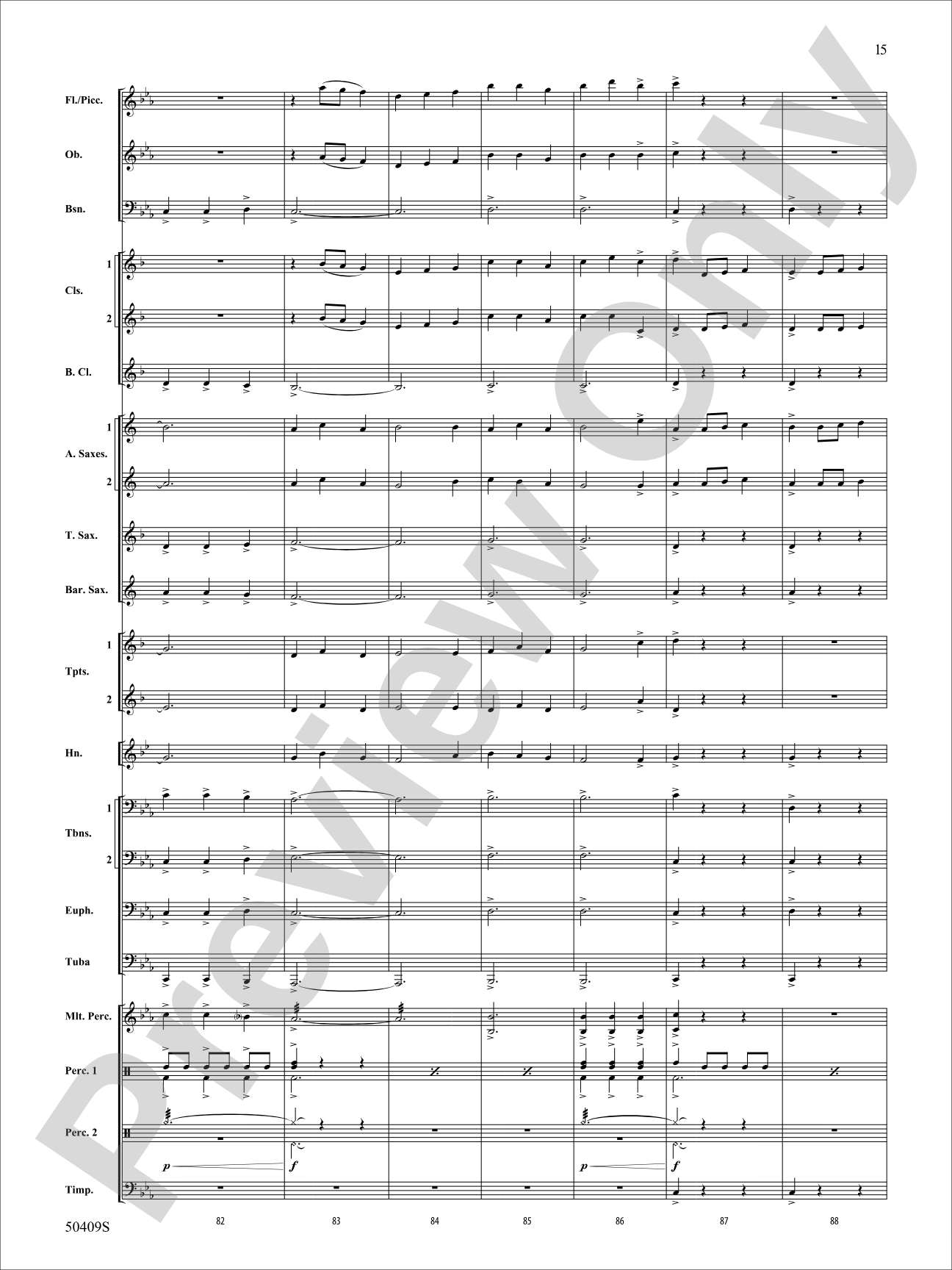 Fury of the Storm: Concert Band Conductor Score & Parts